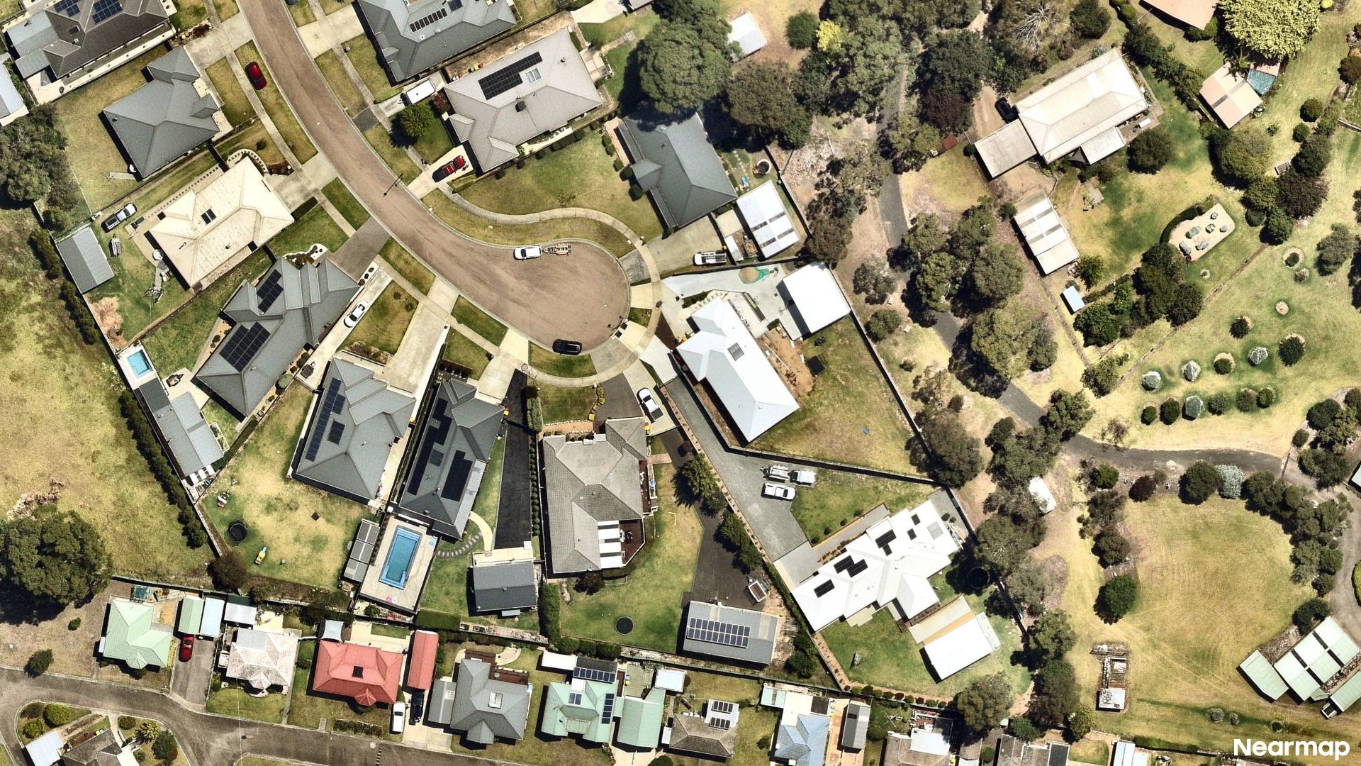 Vertical aerial view