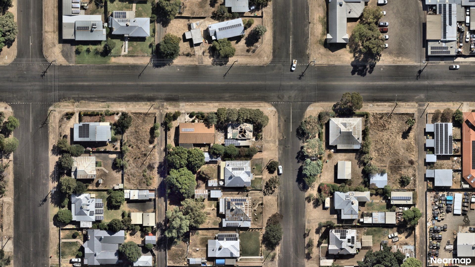 Vertical aerial view