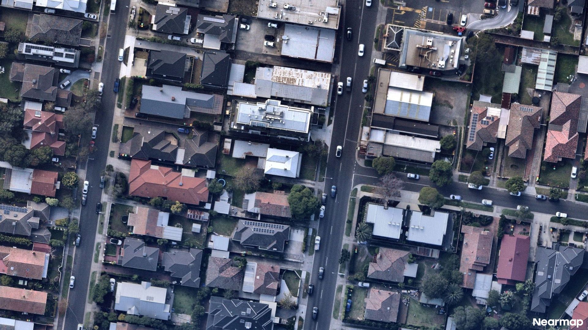 Vertical aerial view