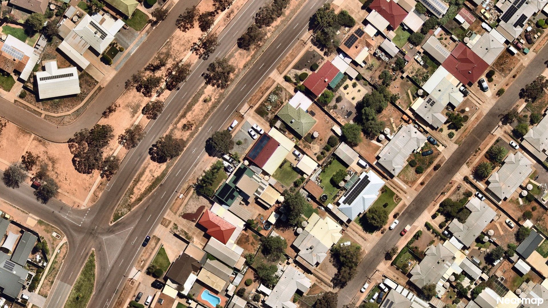 Vertical aerial view