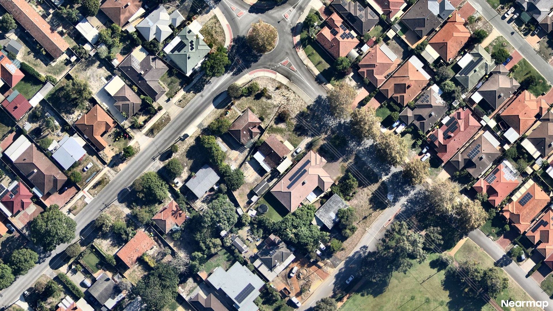 Vertical aerial view
