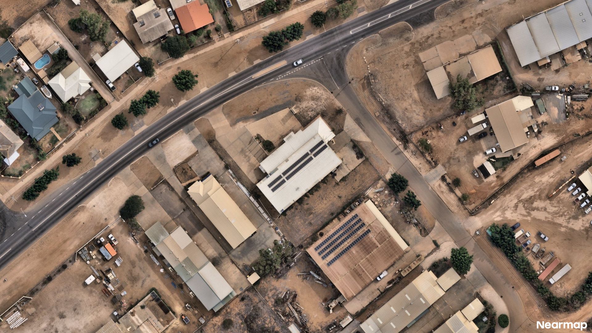 Vertical aerial view