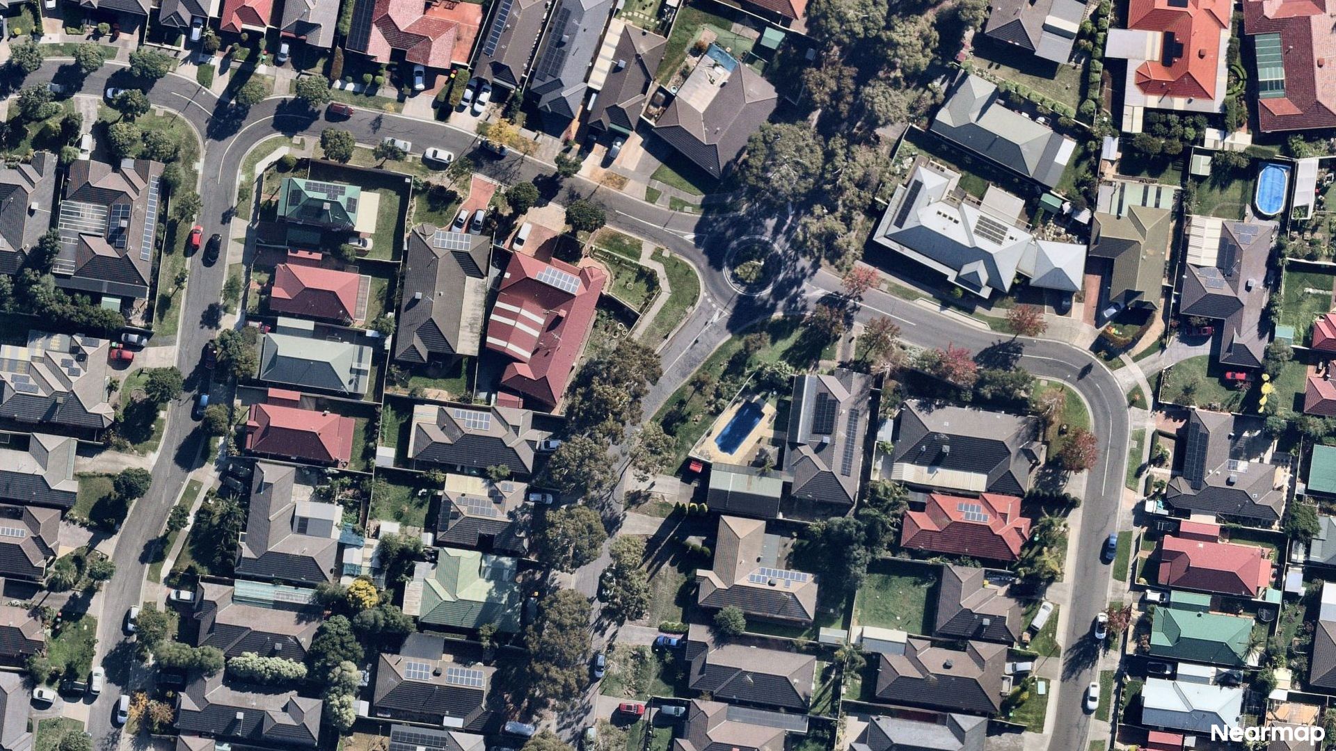 Vertical aerial view