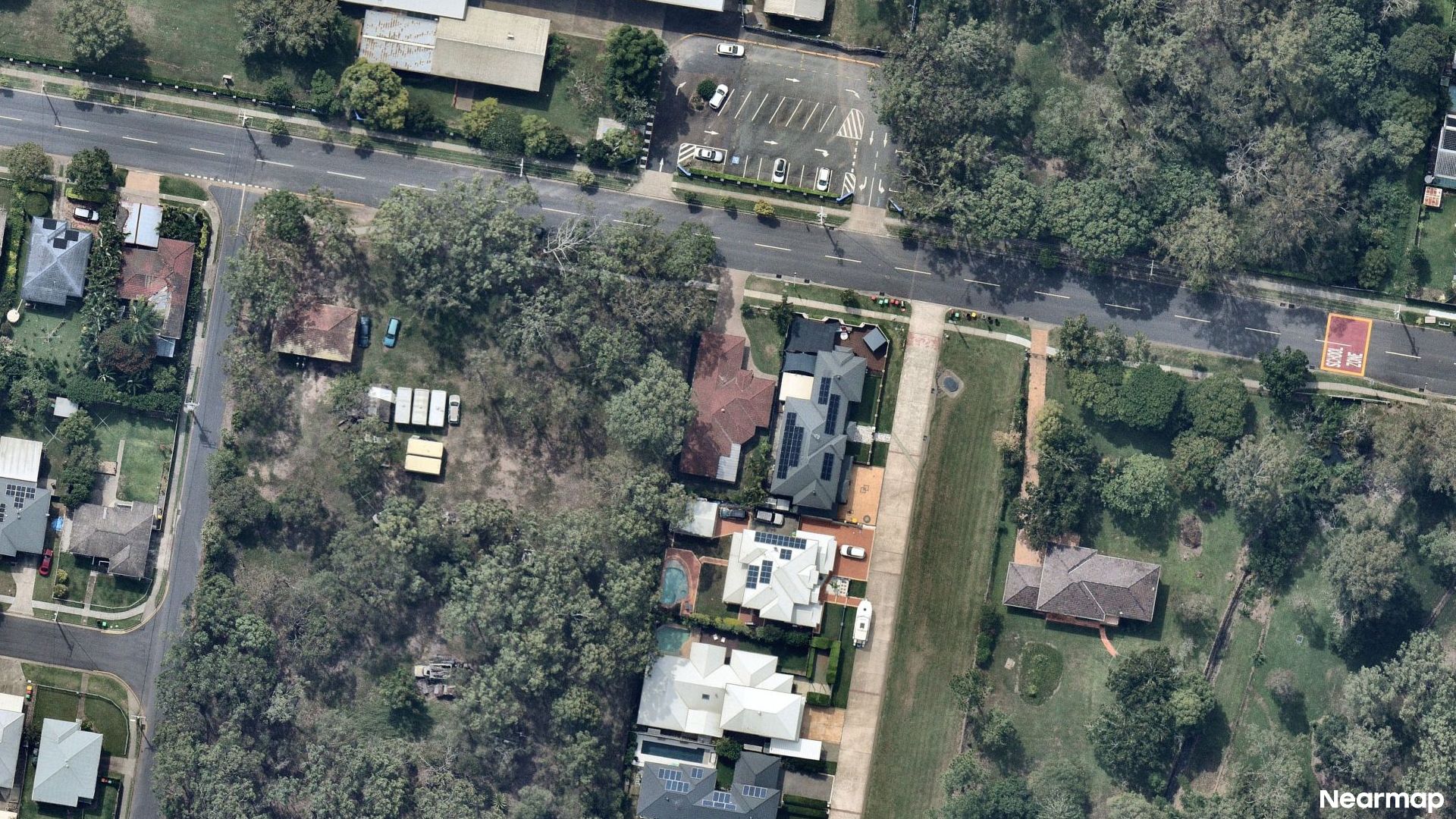Vertical aerial view