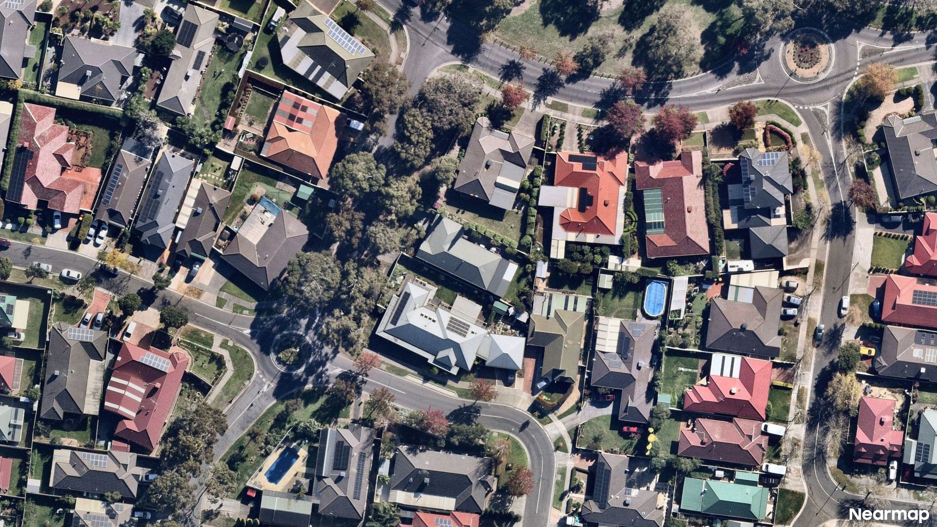 Vertical aerial view