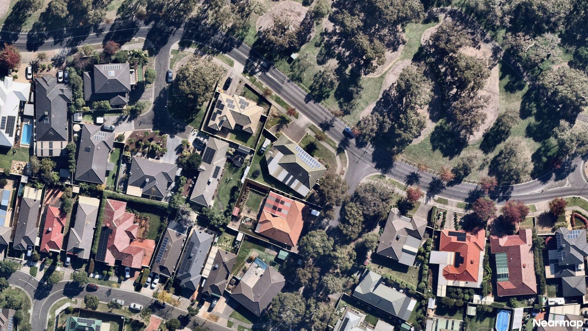 Vertical aerial view
