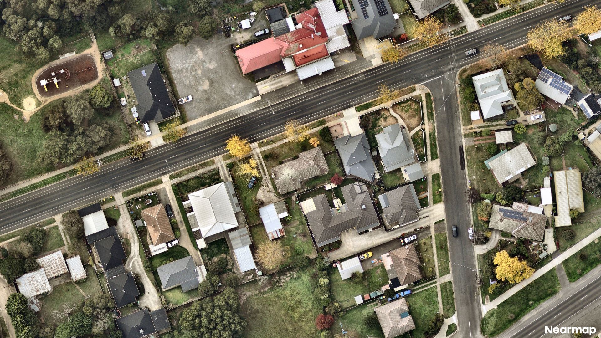Vertical aerial view