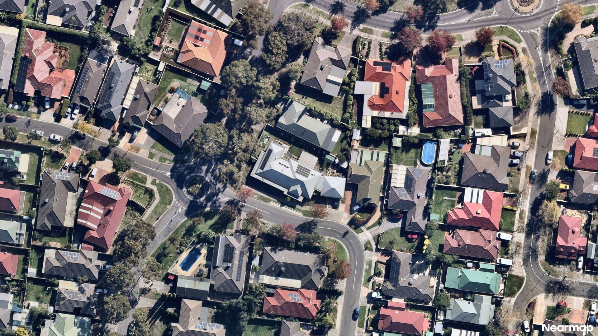 Vertical aerial view
