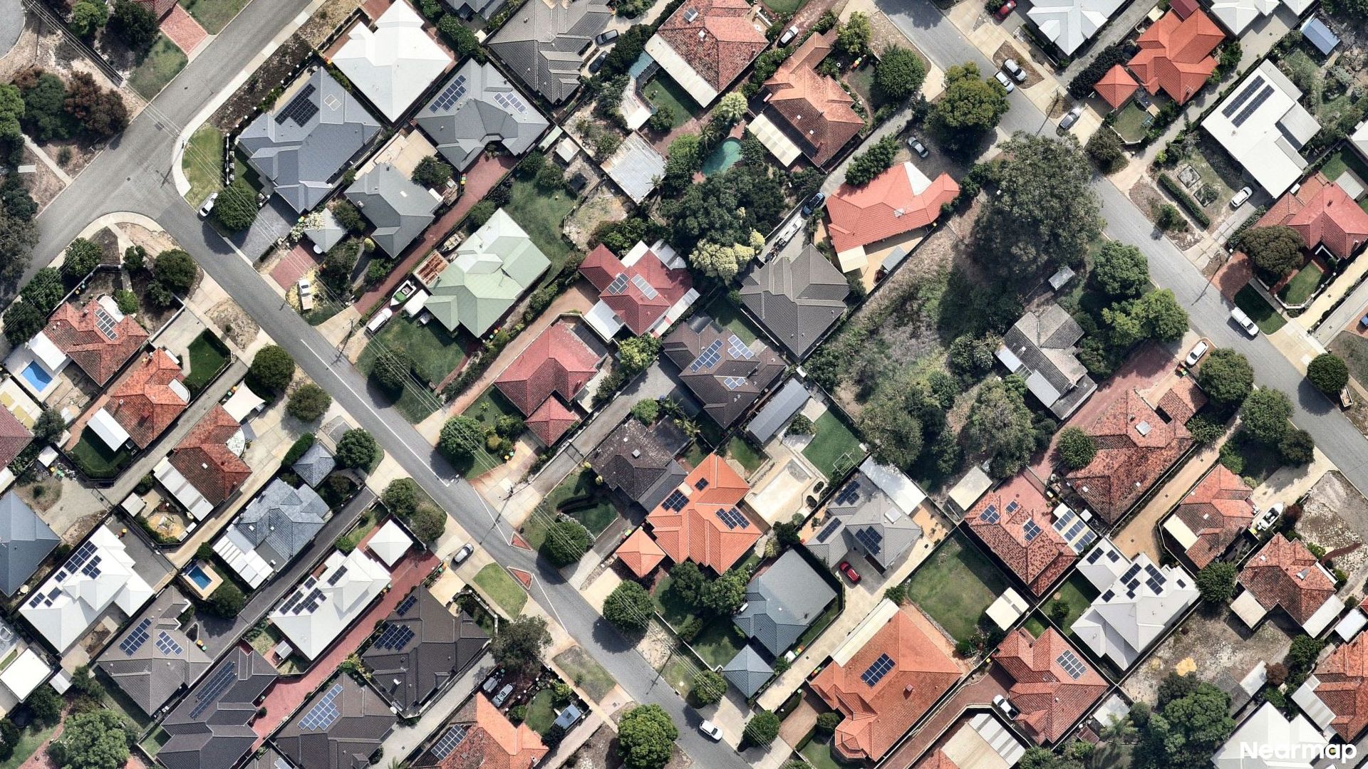 Vertical aerial view