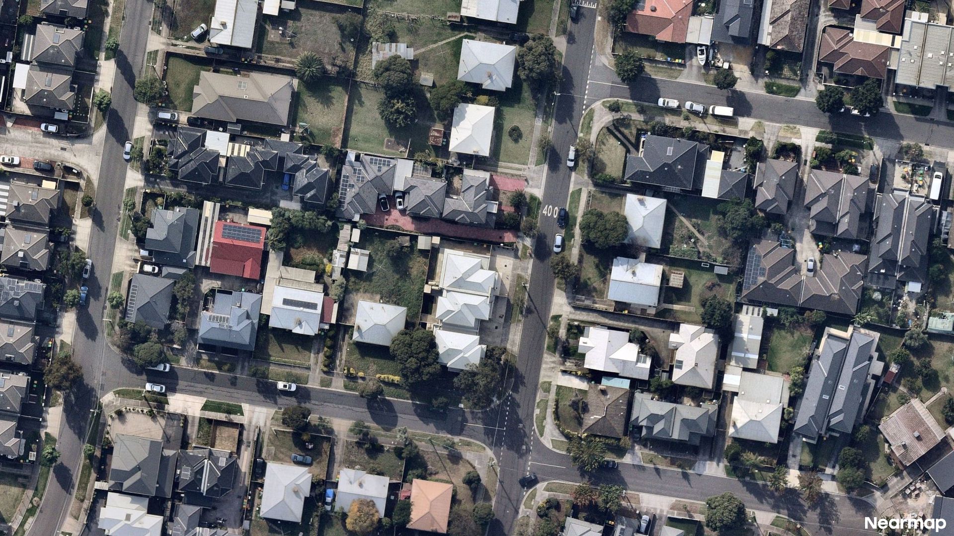 Vertical aerial view
