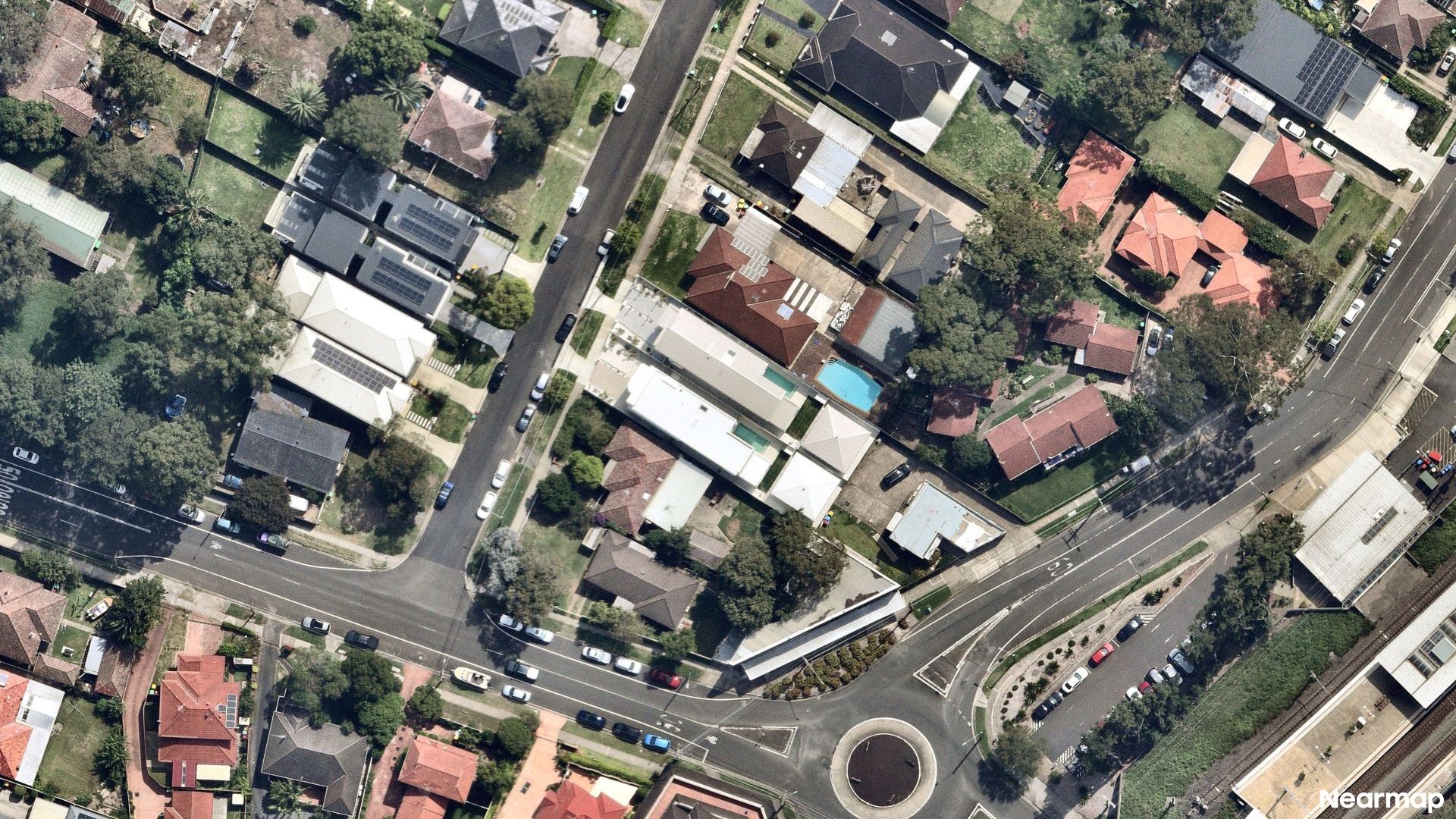 Vertical aerial view