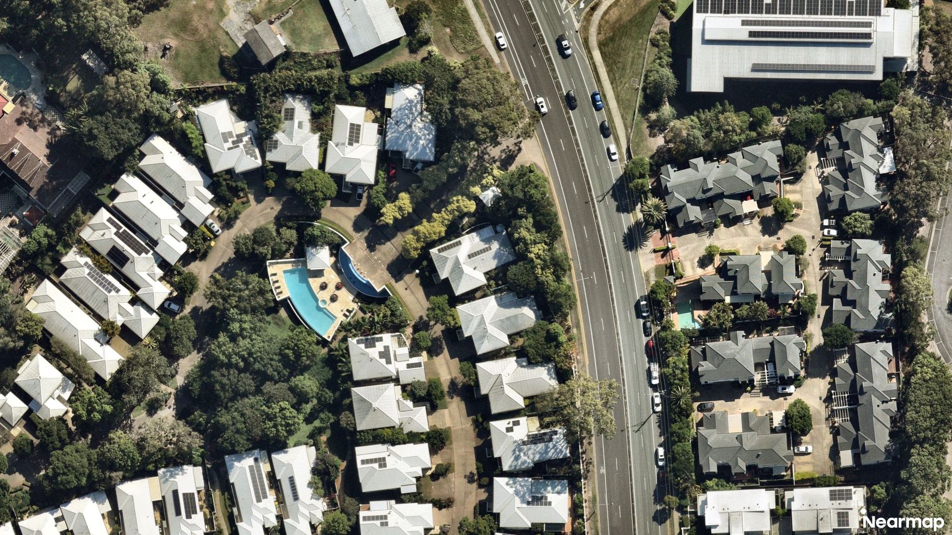 Vertical aerial view