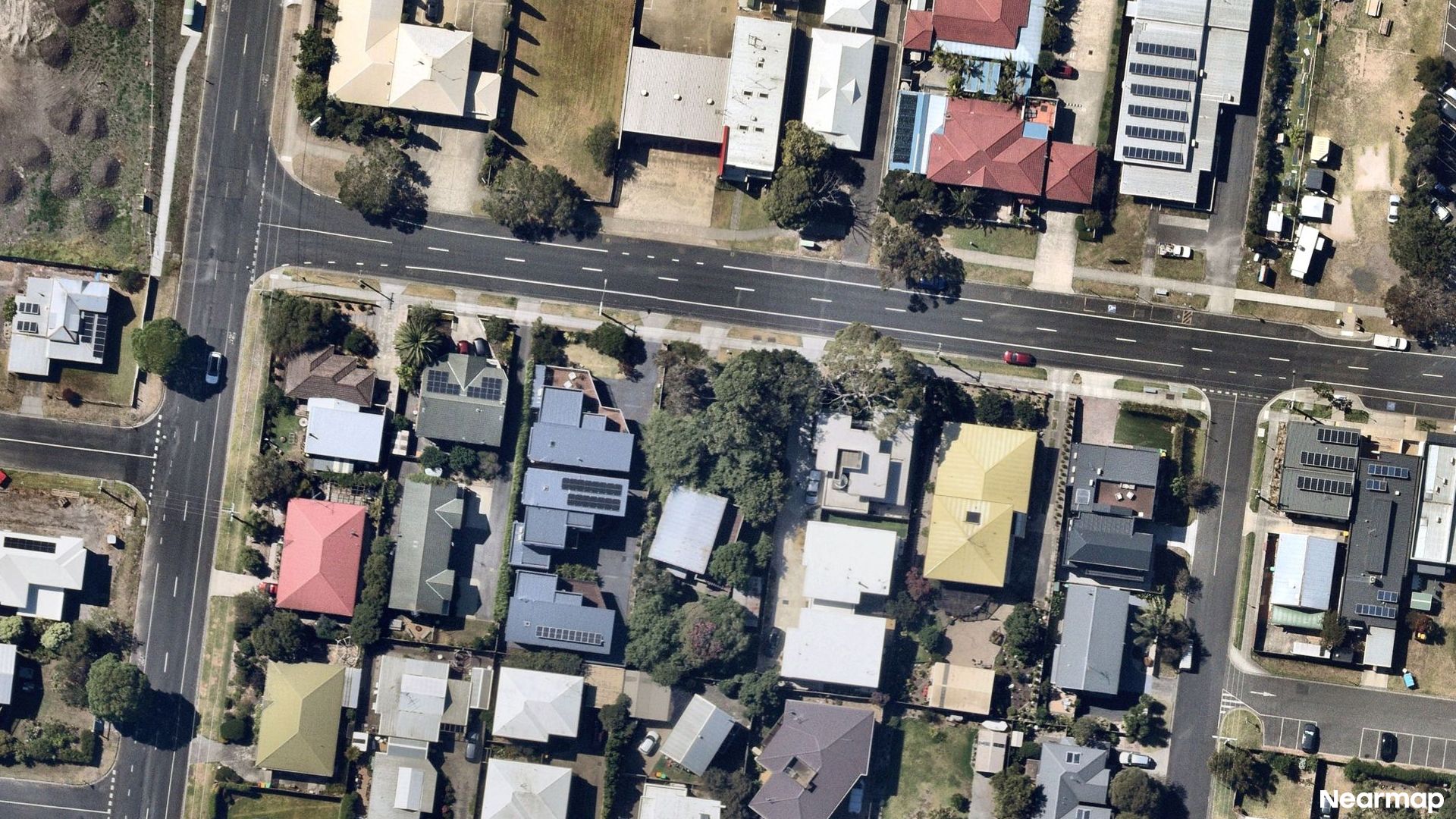 Vertical aerial view