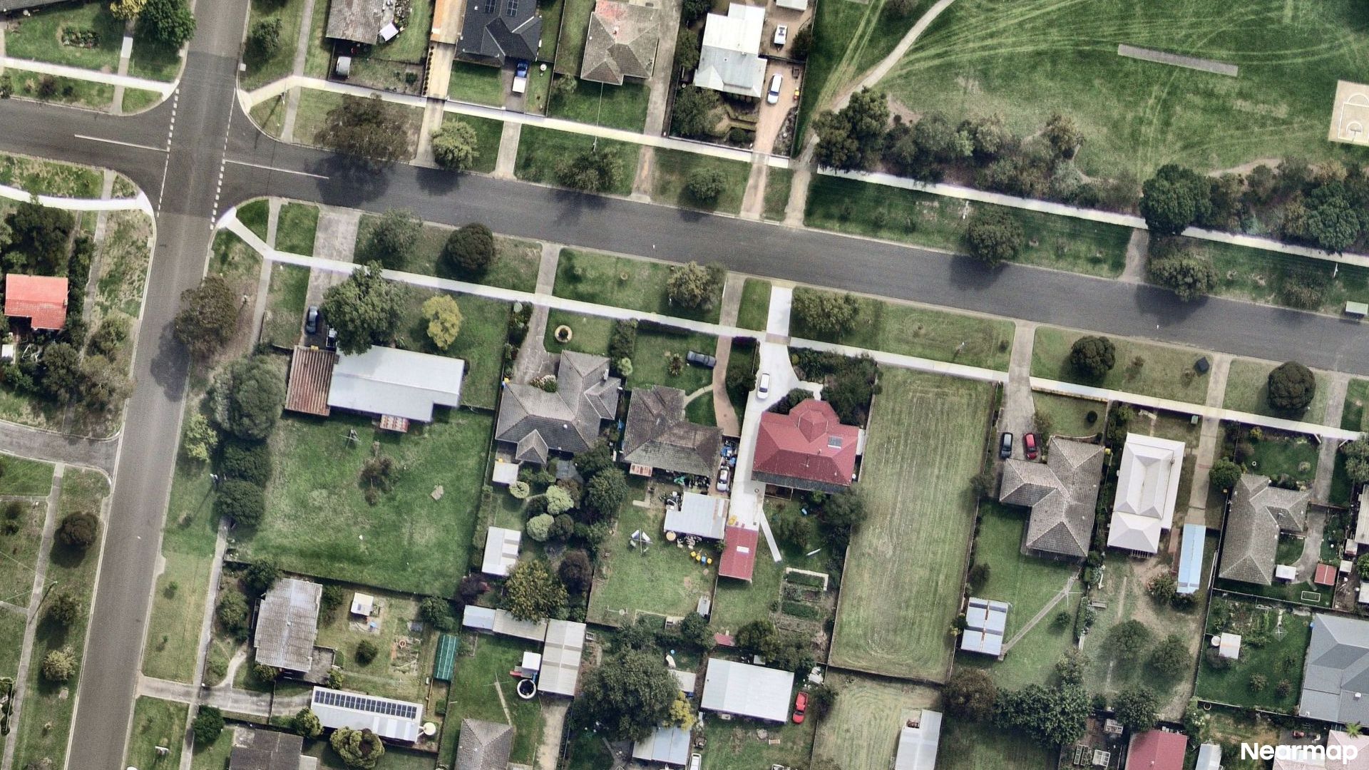 Vertical aerial view