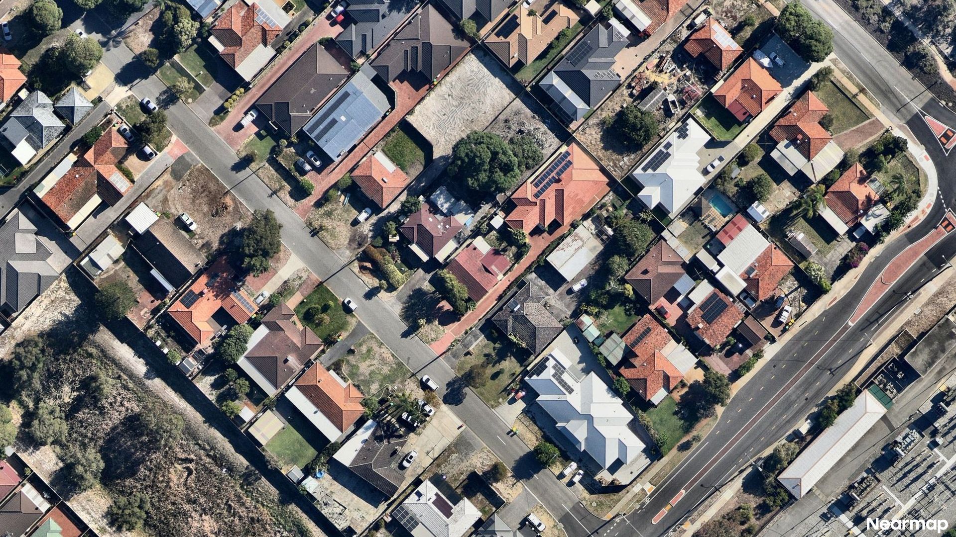 Vertical aerial view