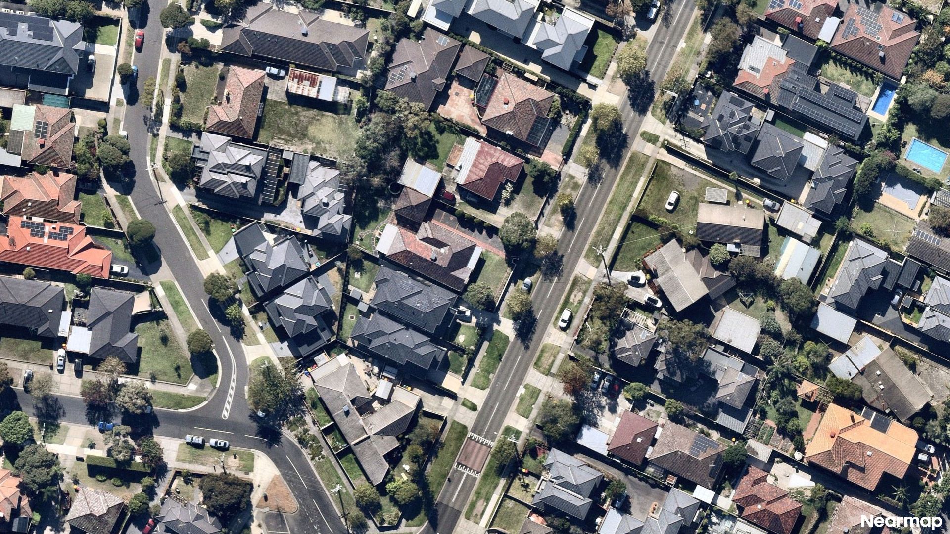 Vertical aerial view