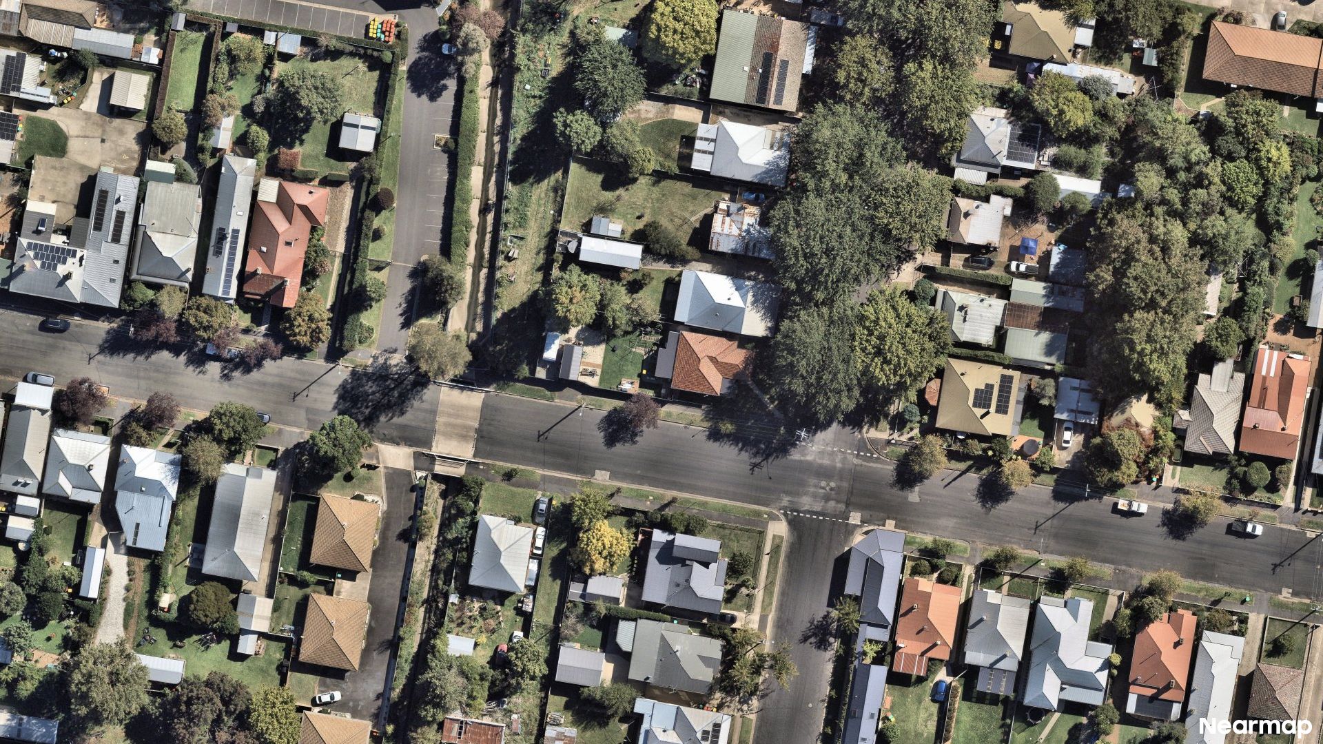 Vertical aerial view