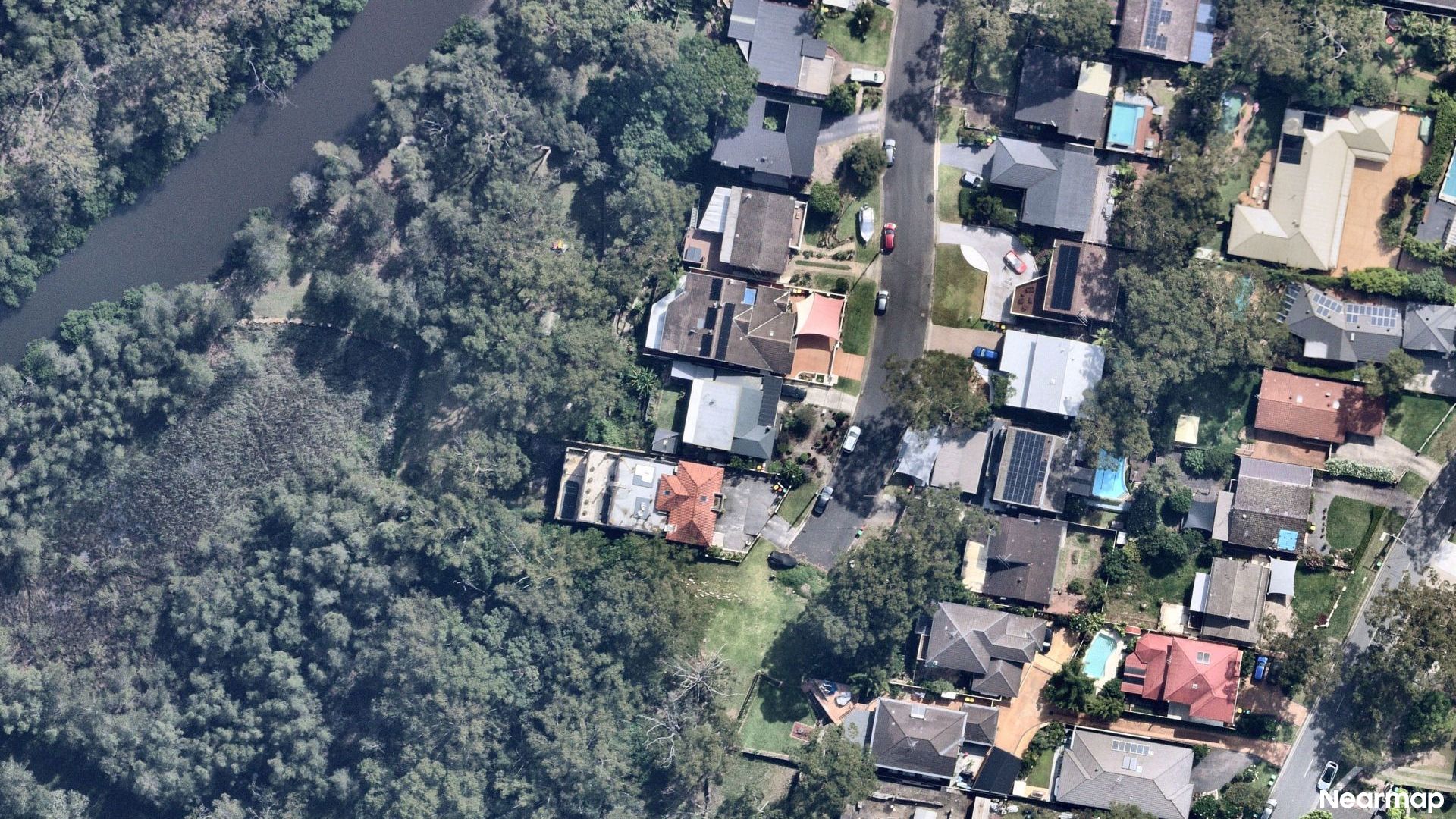 Vertical aerial view
