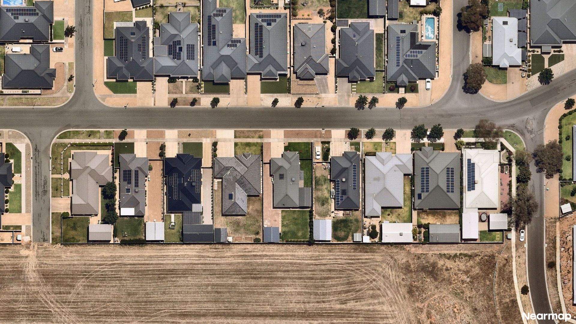 Vertical aerial view