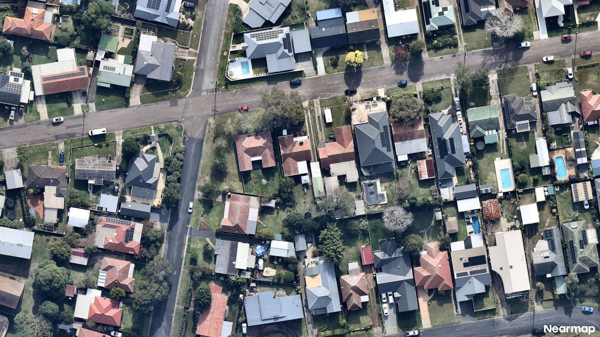 Vertical aerial view