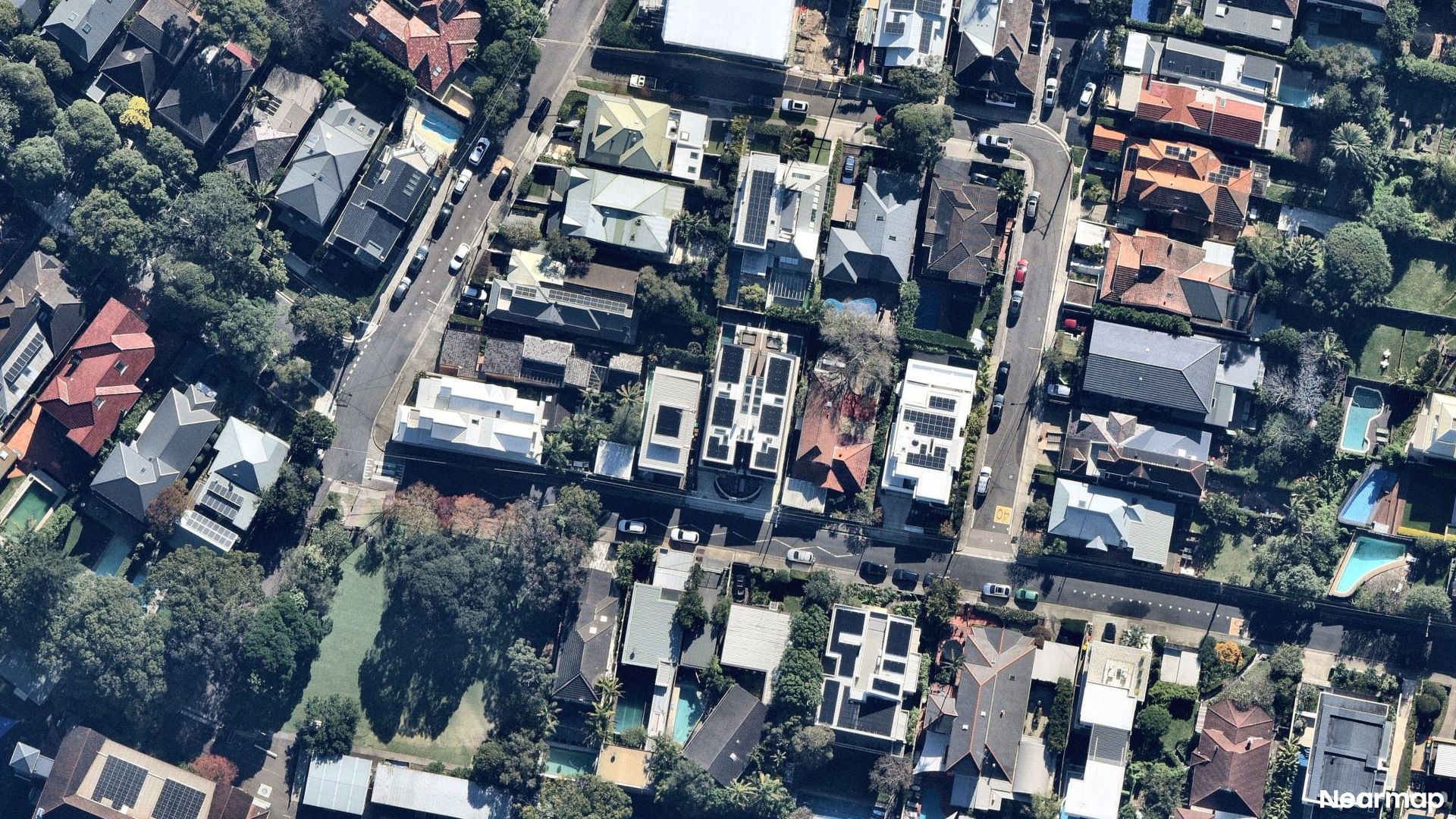 Vertical aerial view