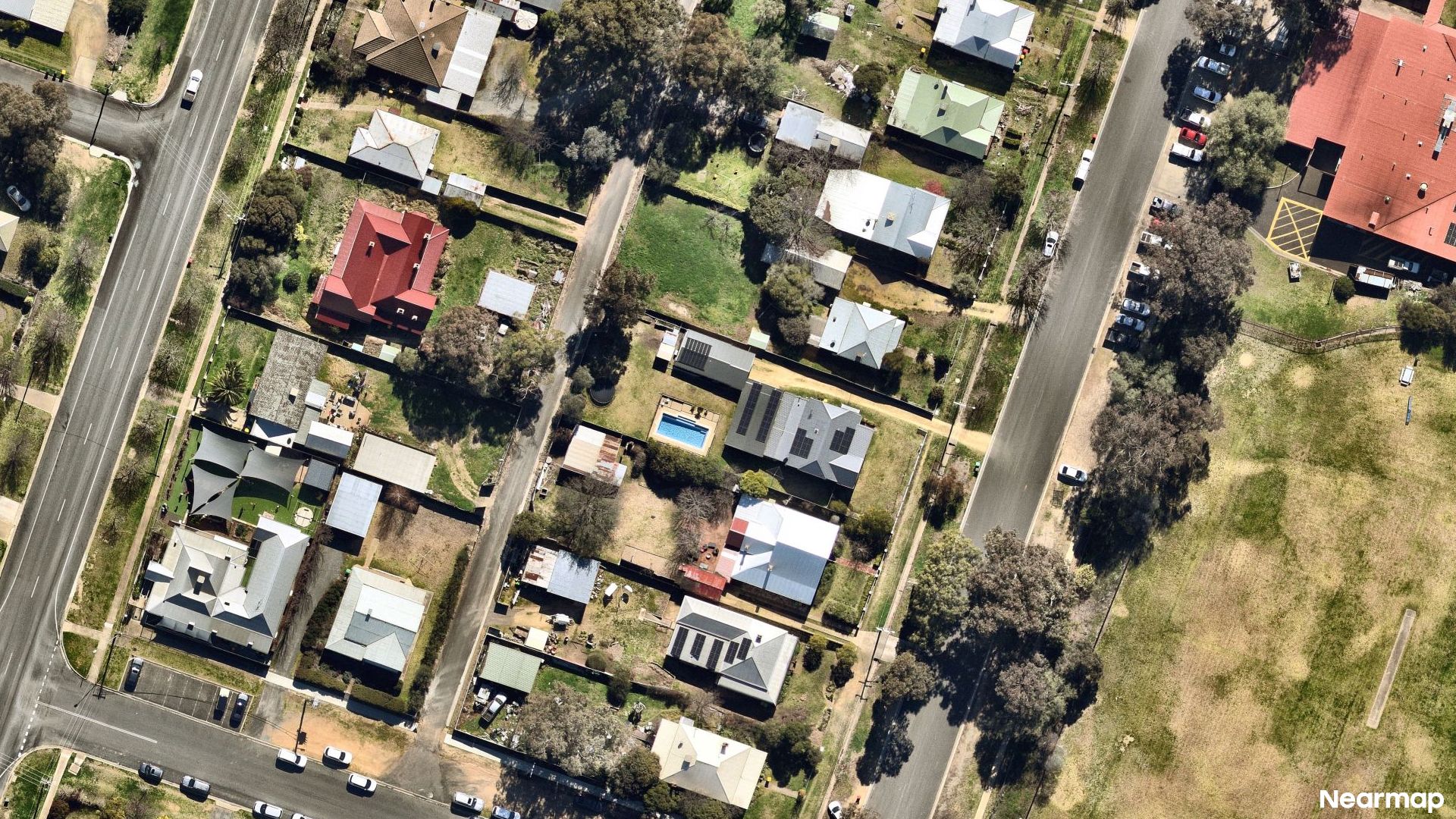 Vertical aerial view