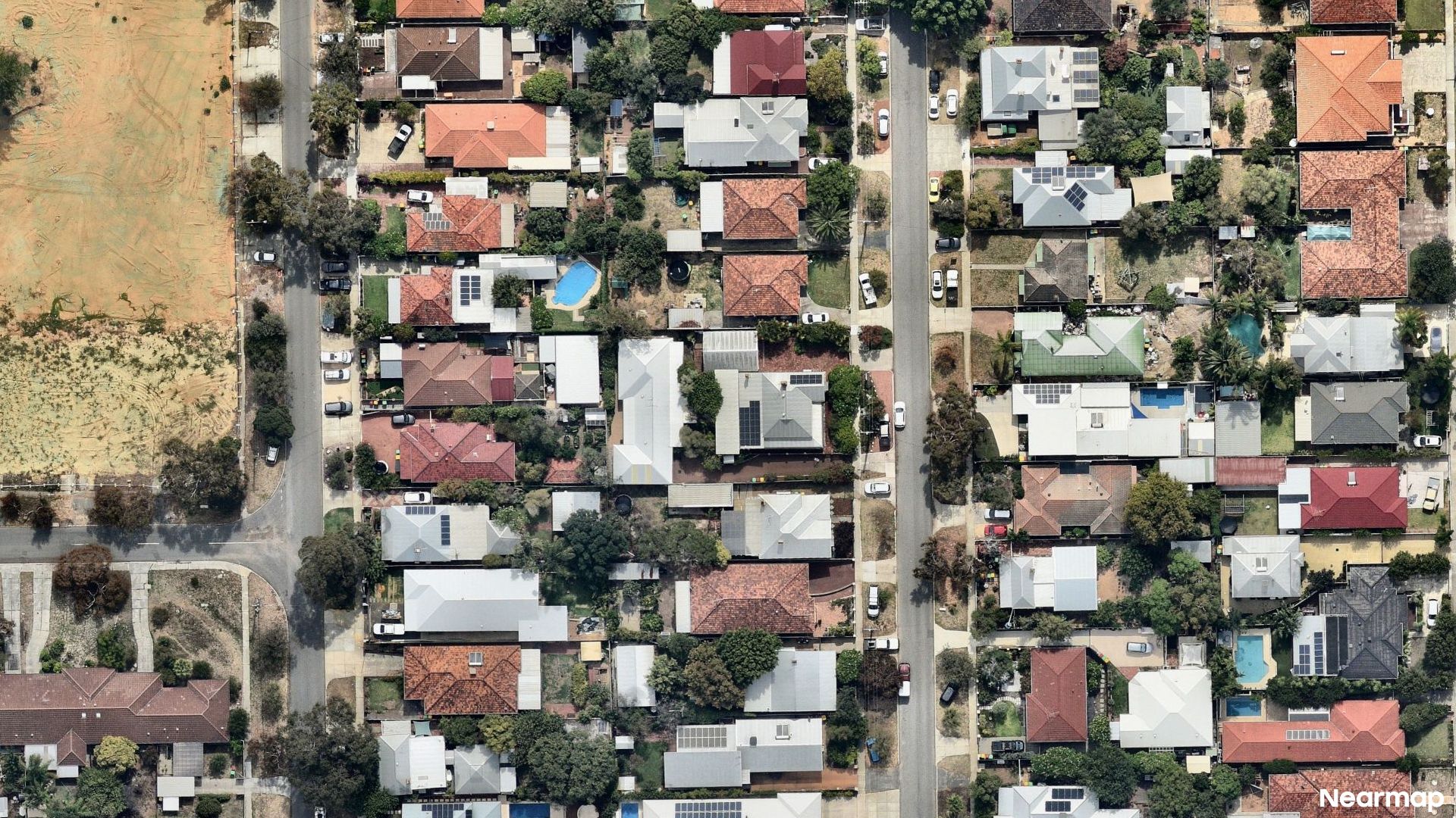 Vertical aerial view