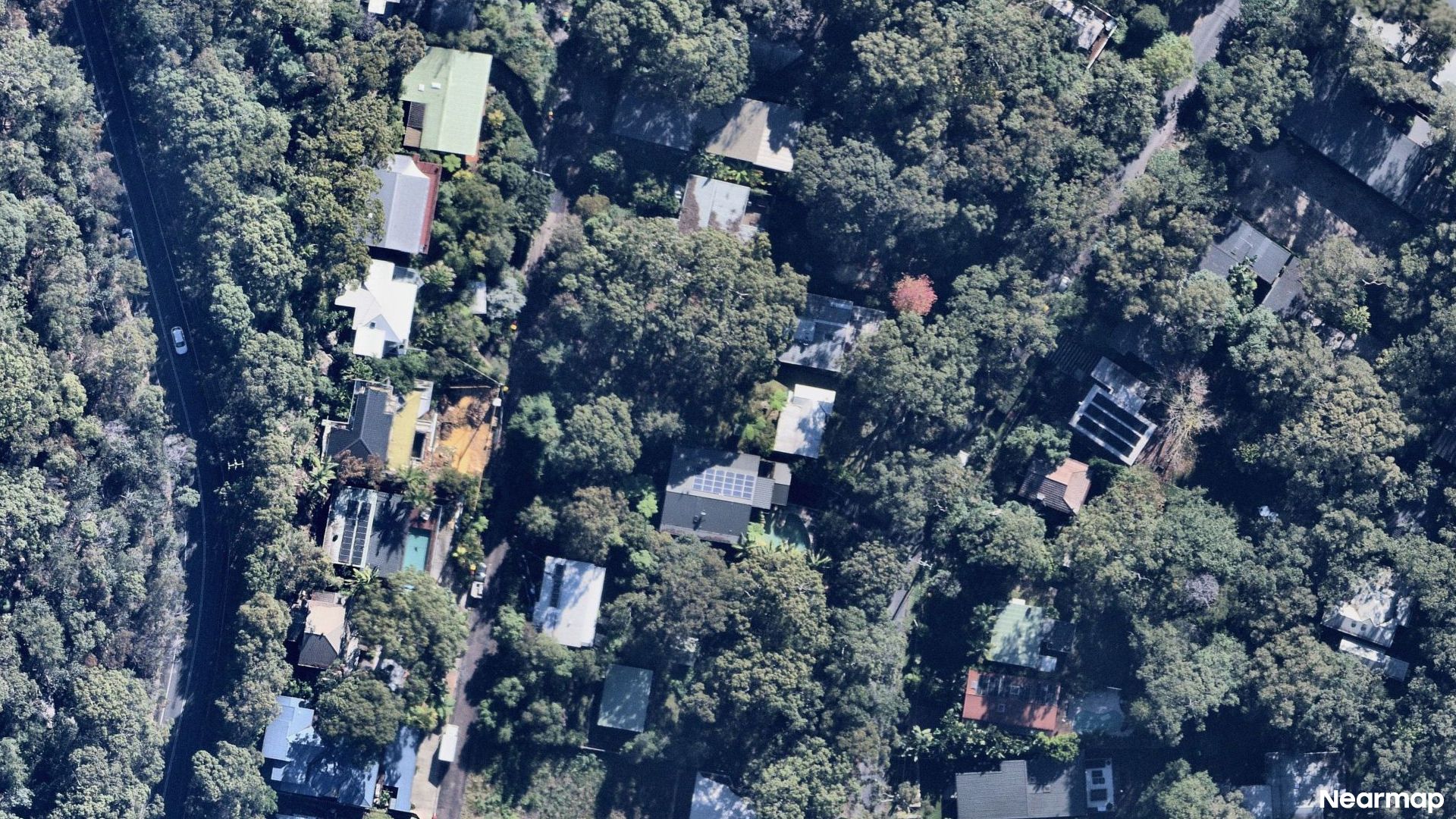 Vertical aerial view