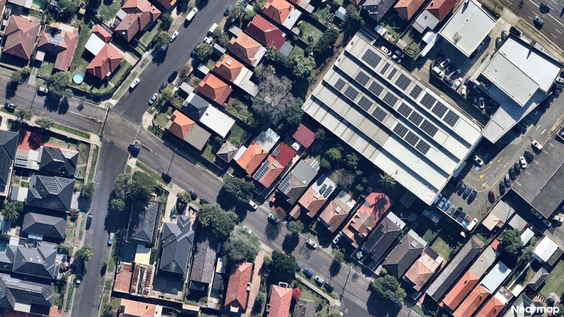 Vertical aerial view