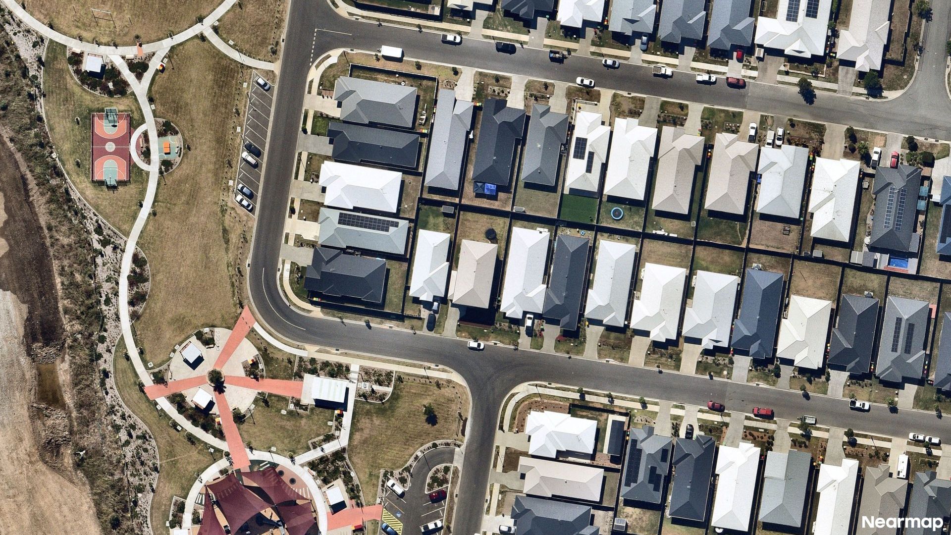 Vertical aerial view