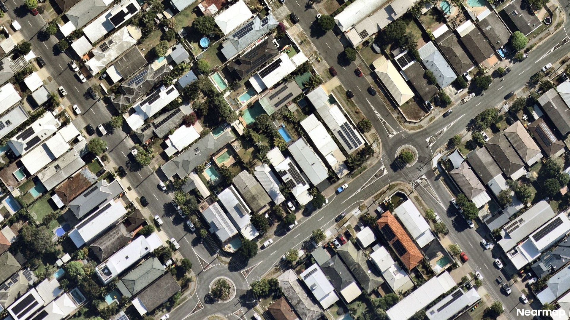 Vertical aerial view