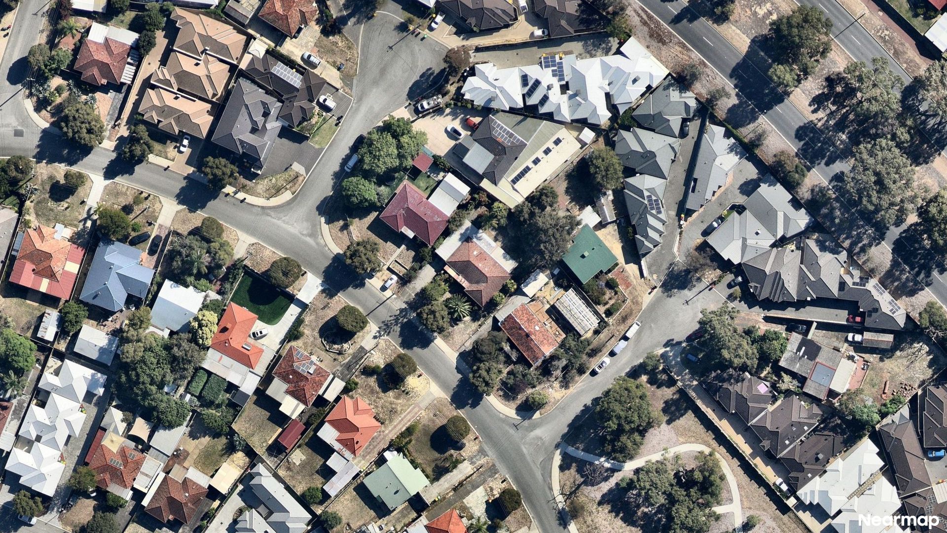Vertical aerial view