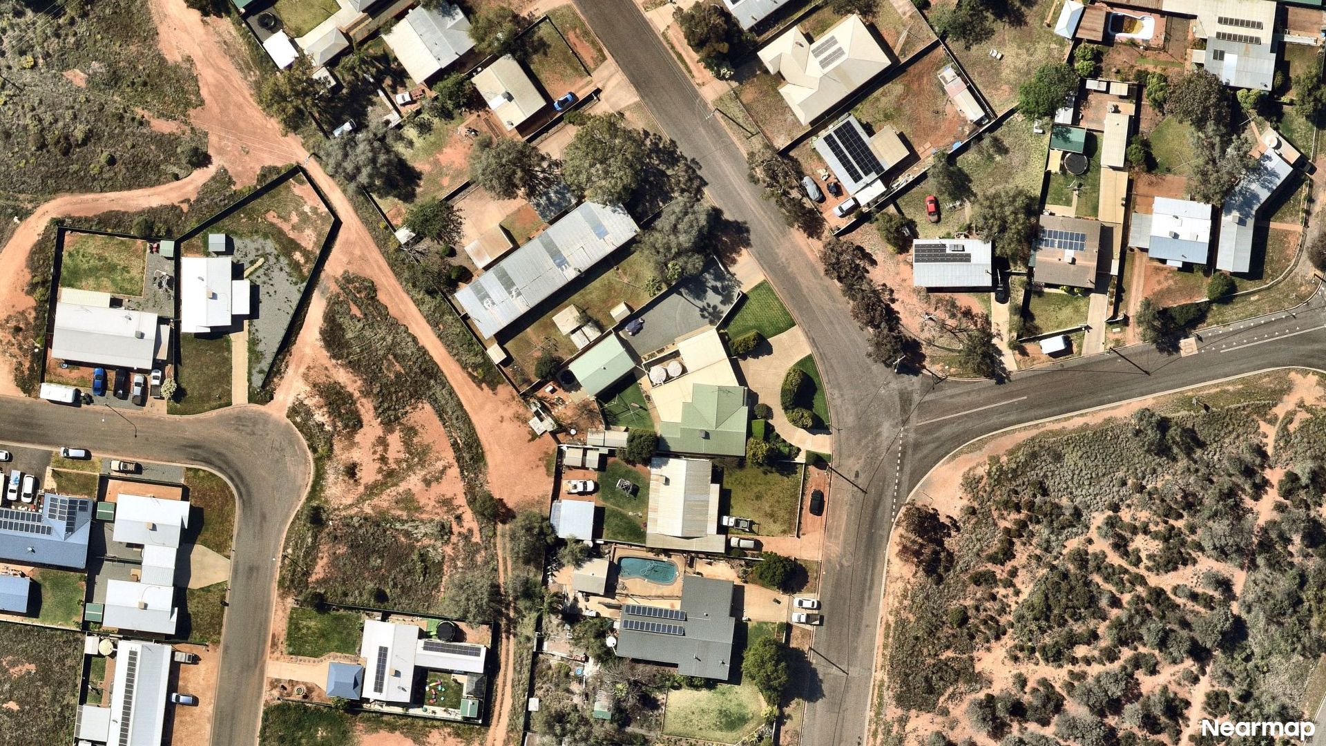 Vertical aerial view