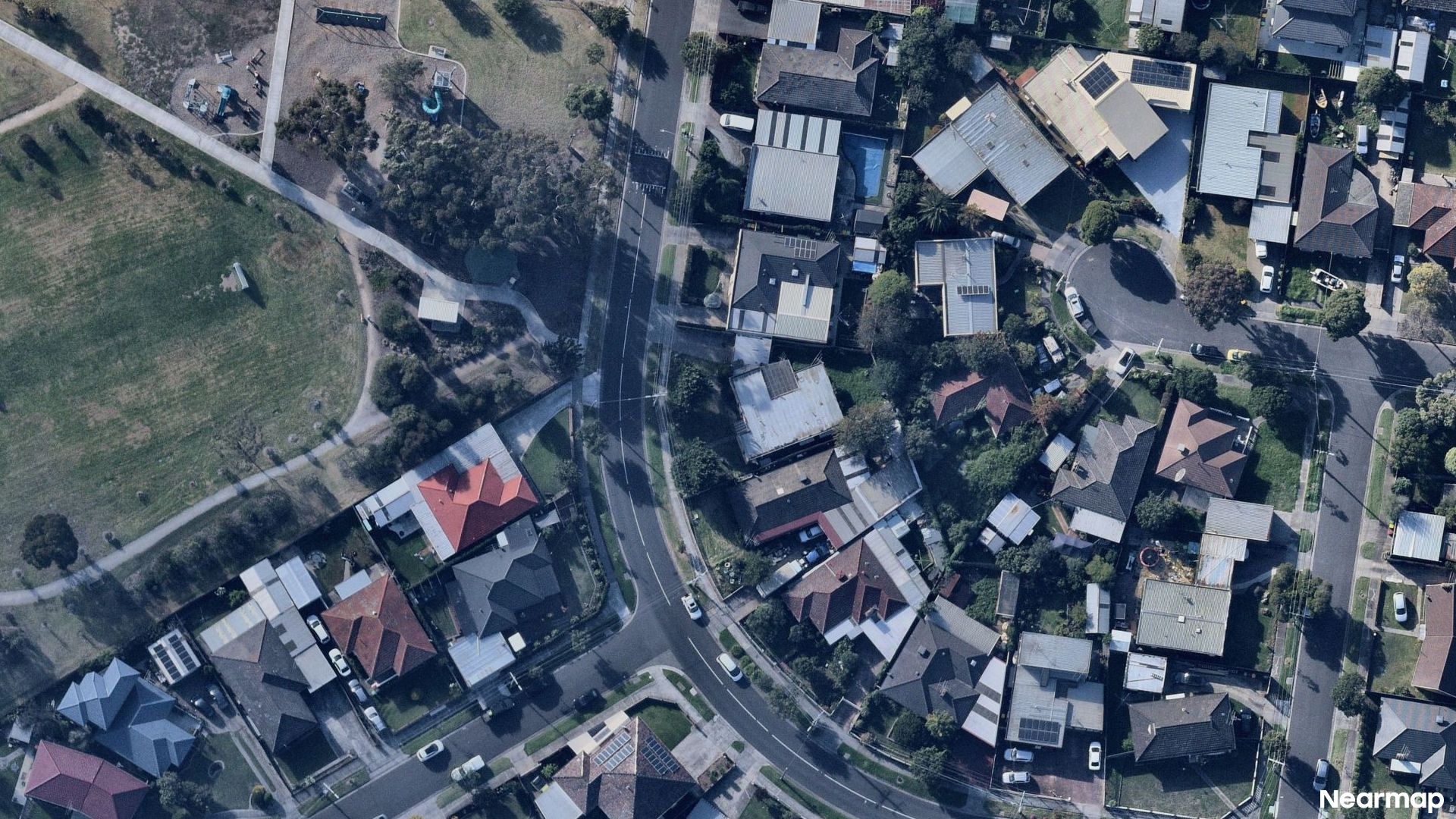 Vertical aerial view