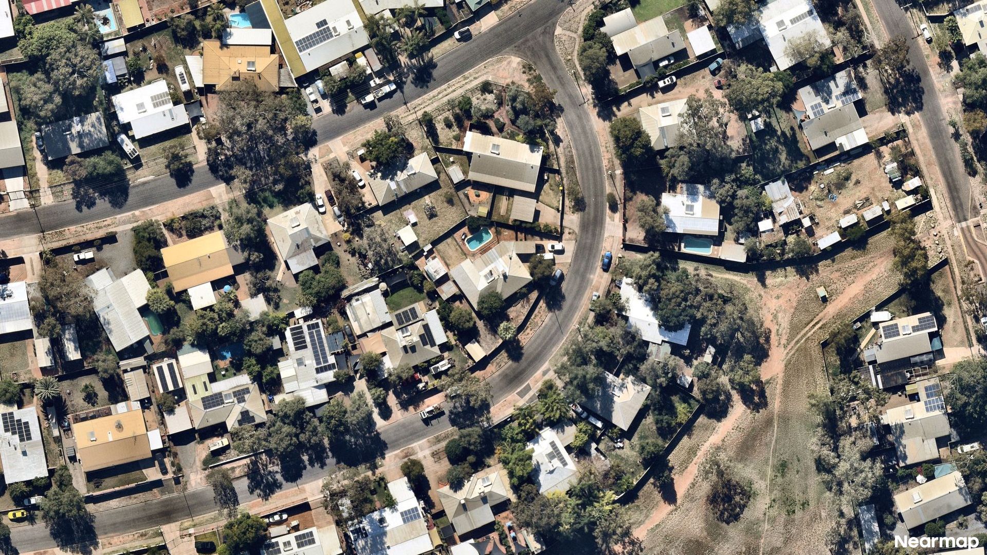 Vertical aerial view