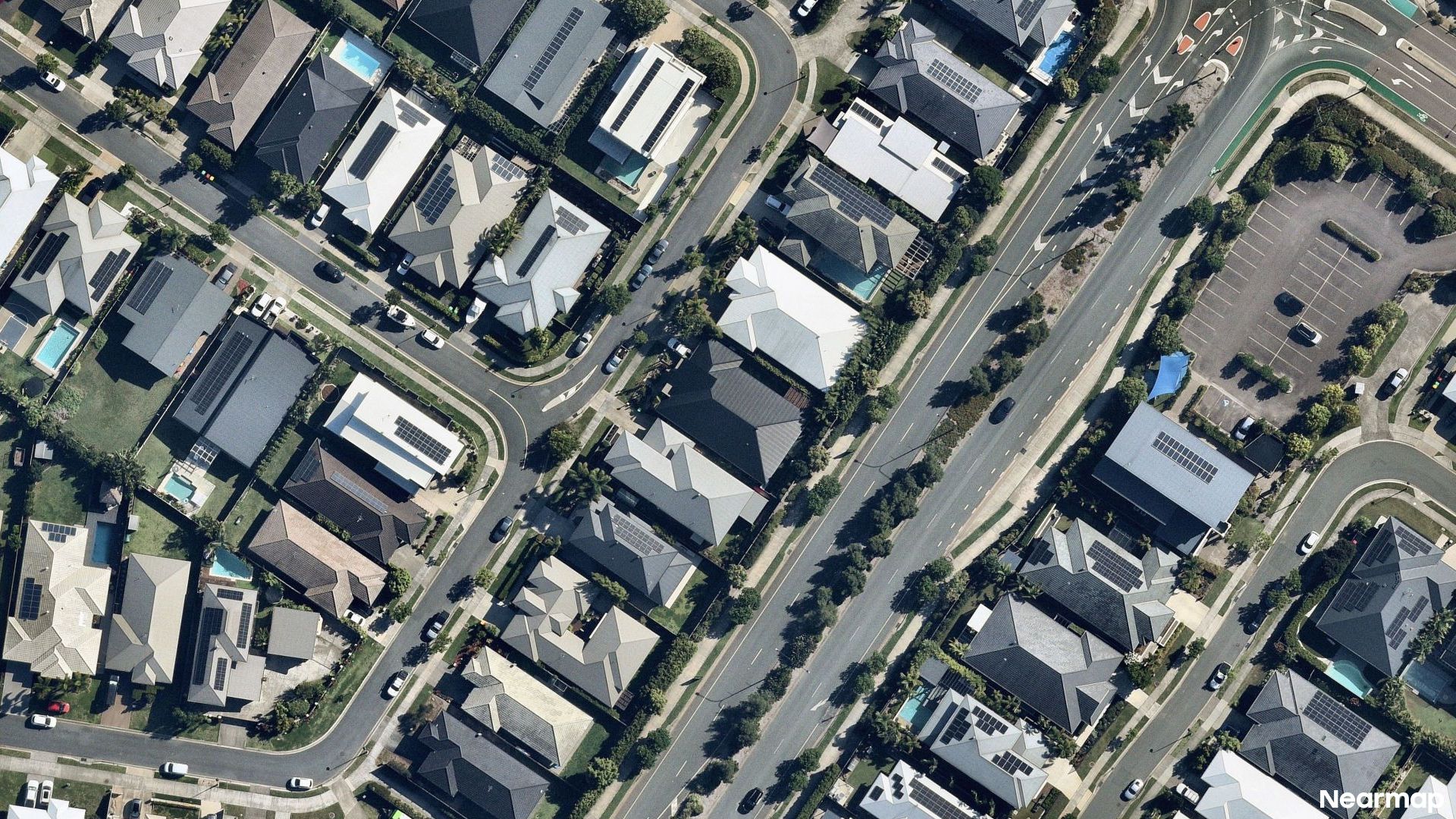 Vertical aerial view