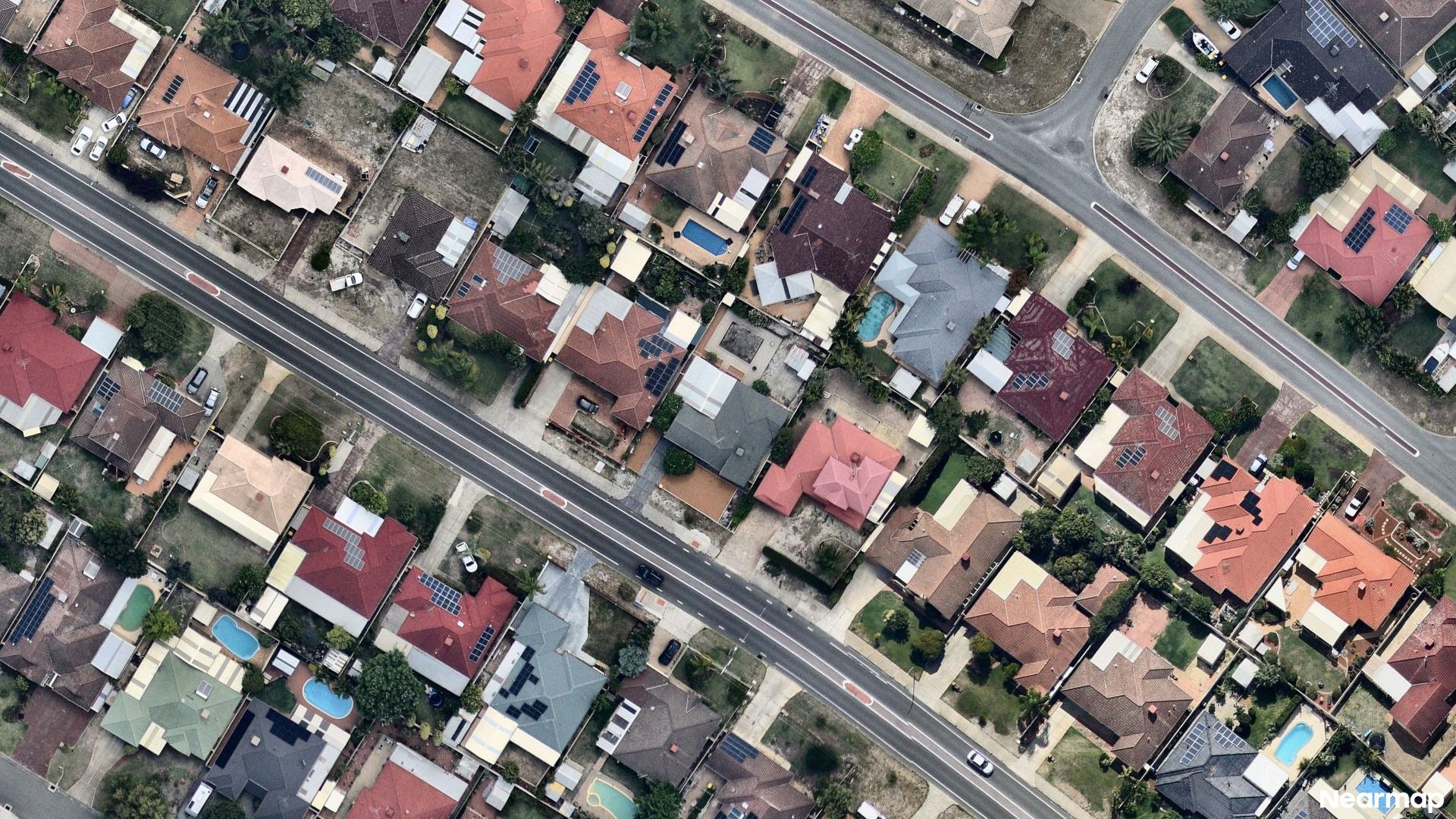 Vertical aerial view