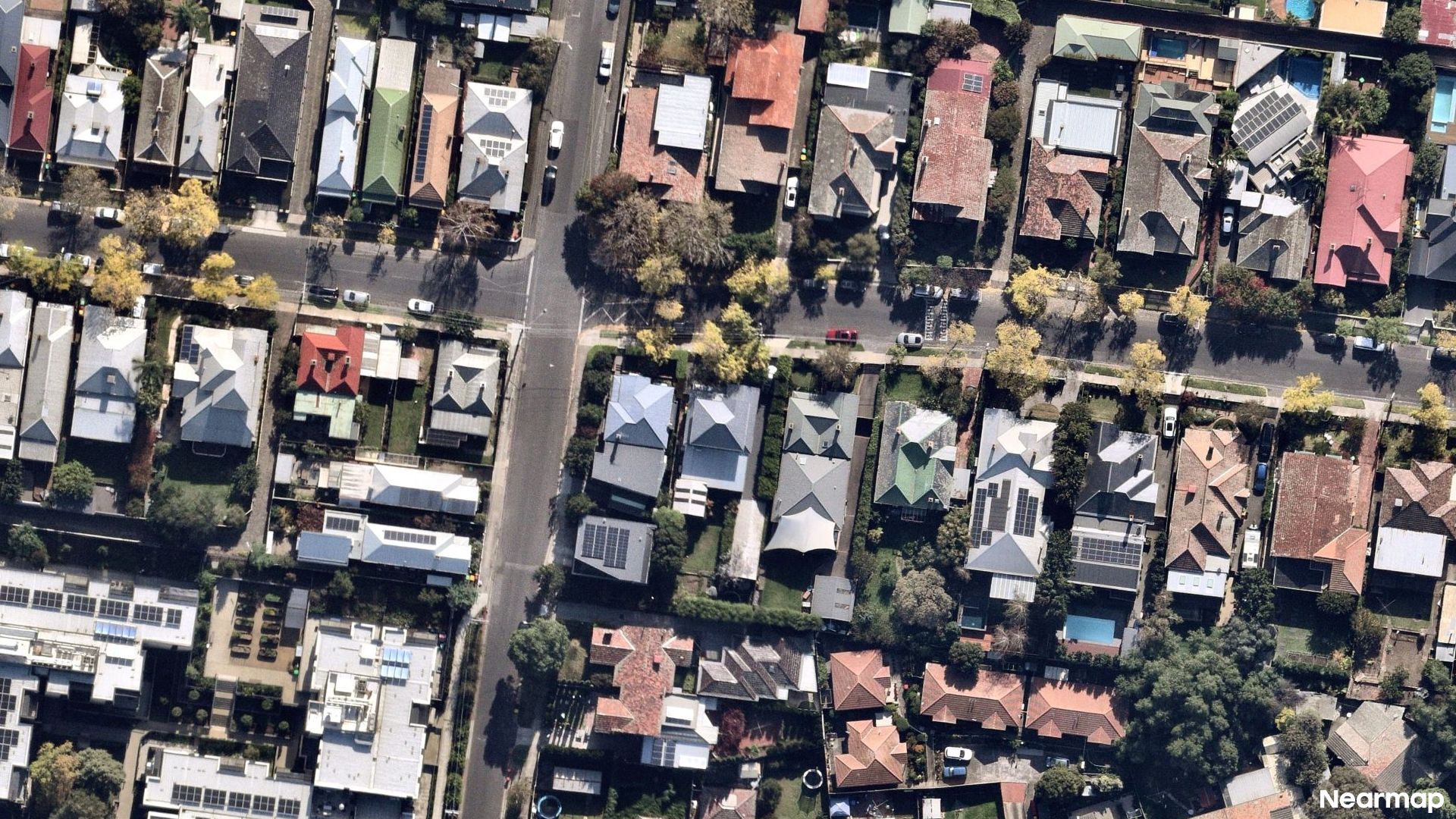 Vertical aerial view
