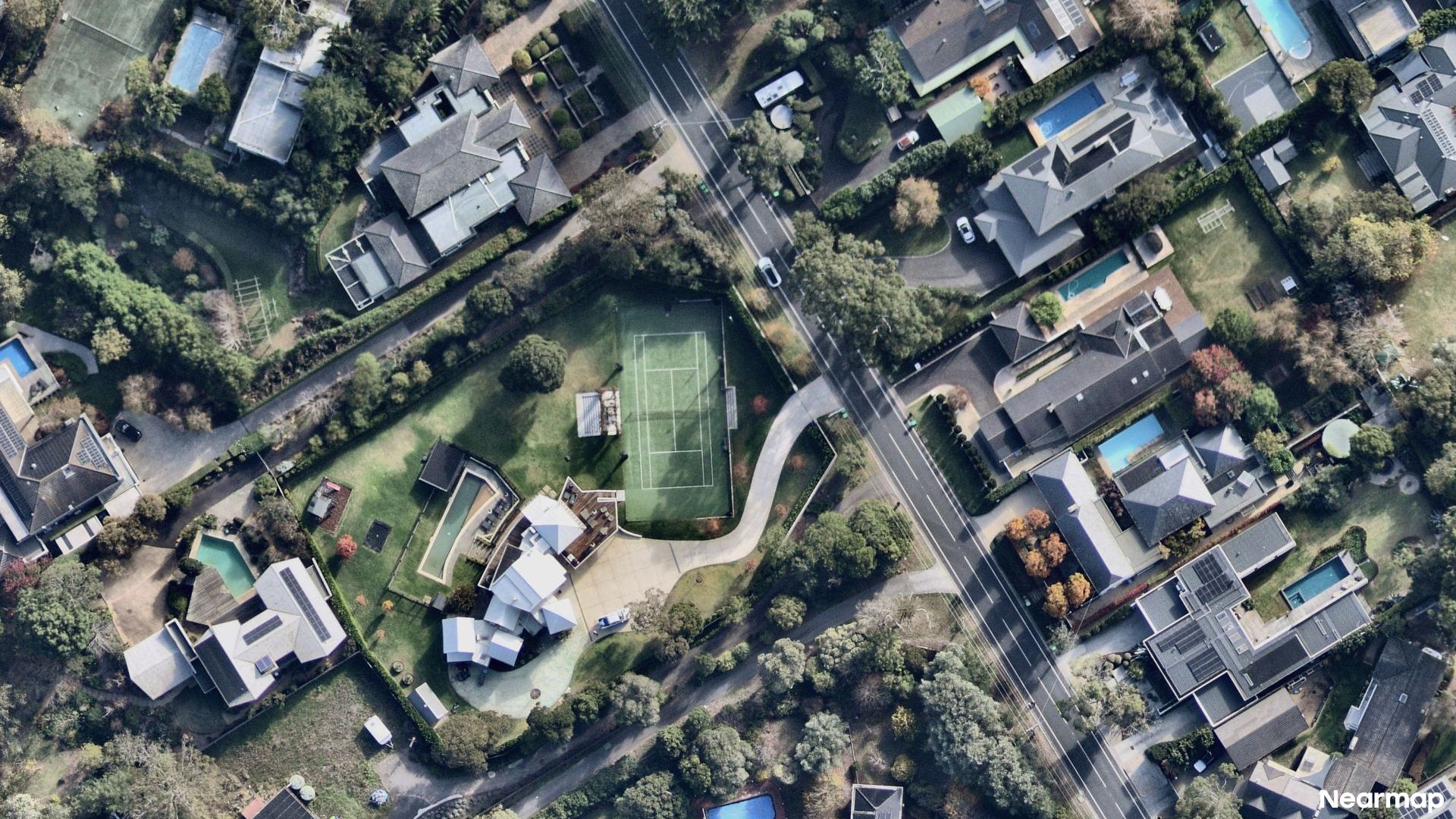 Vertical aerial view