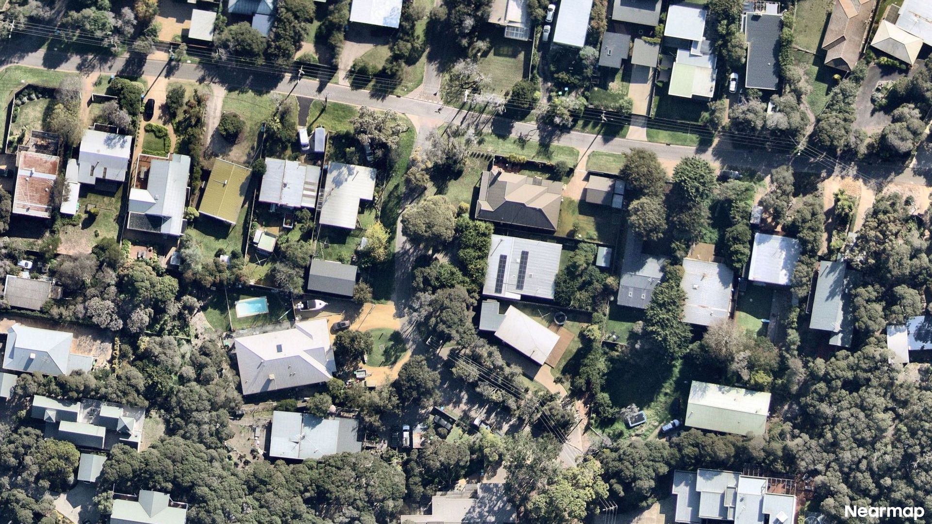 Vertical aerial view