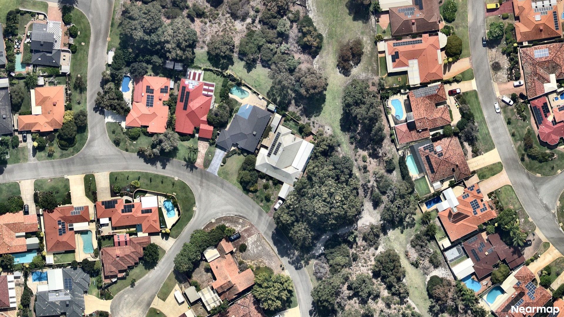 Vertical aerial view