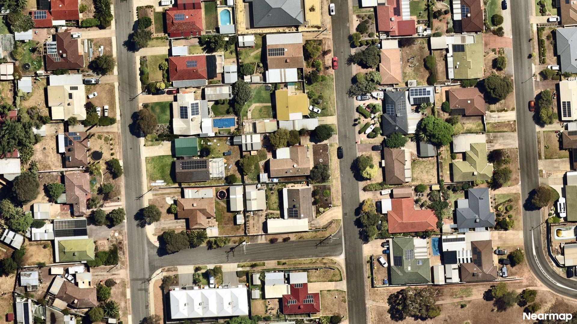 Vertical aerial view
