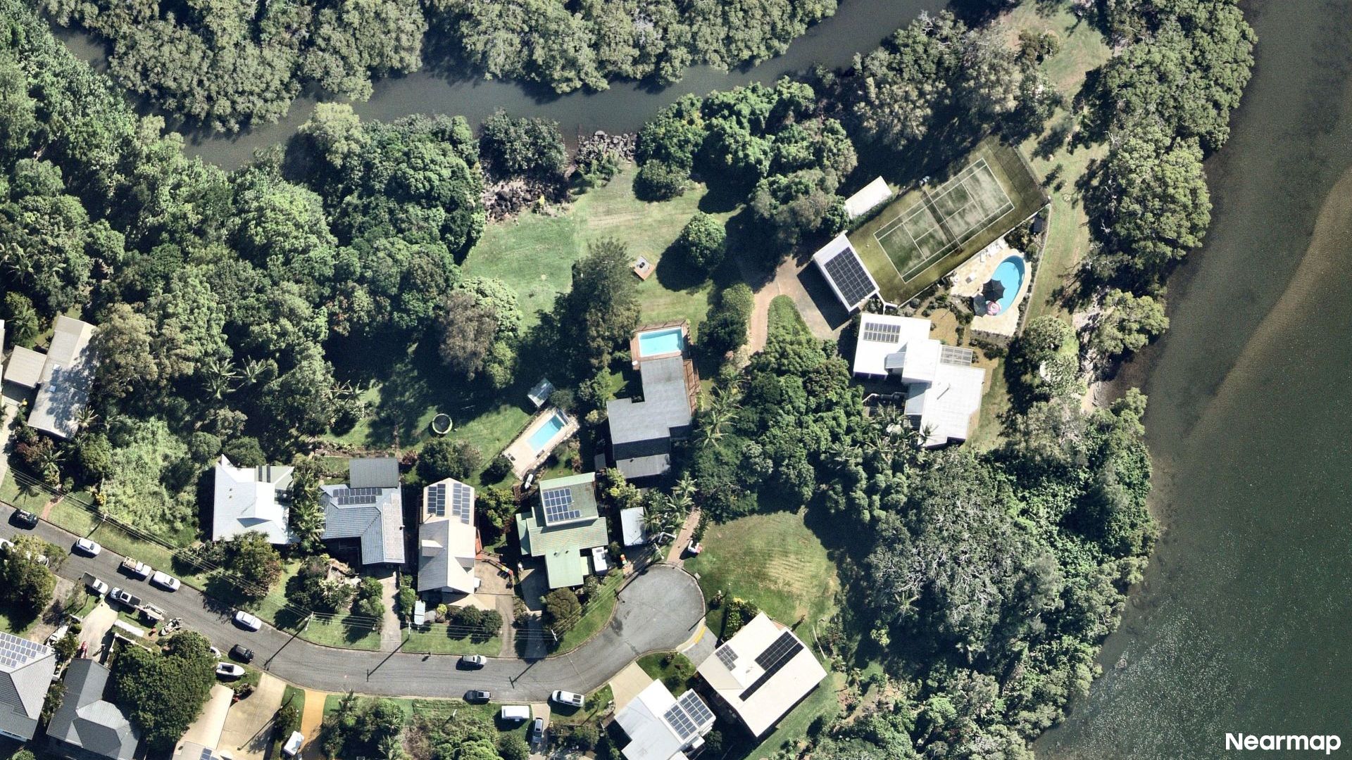 Vertical aerial view