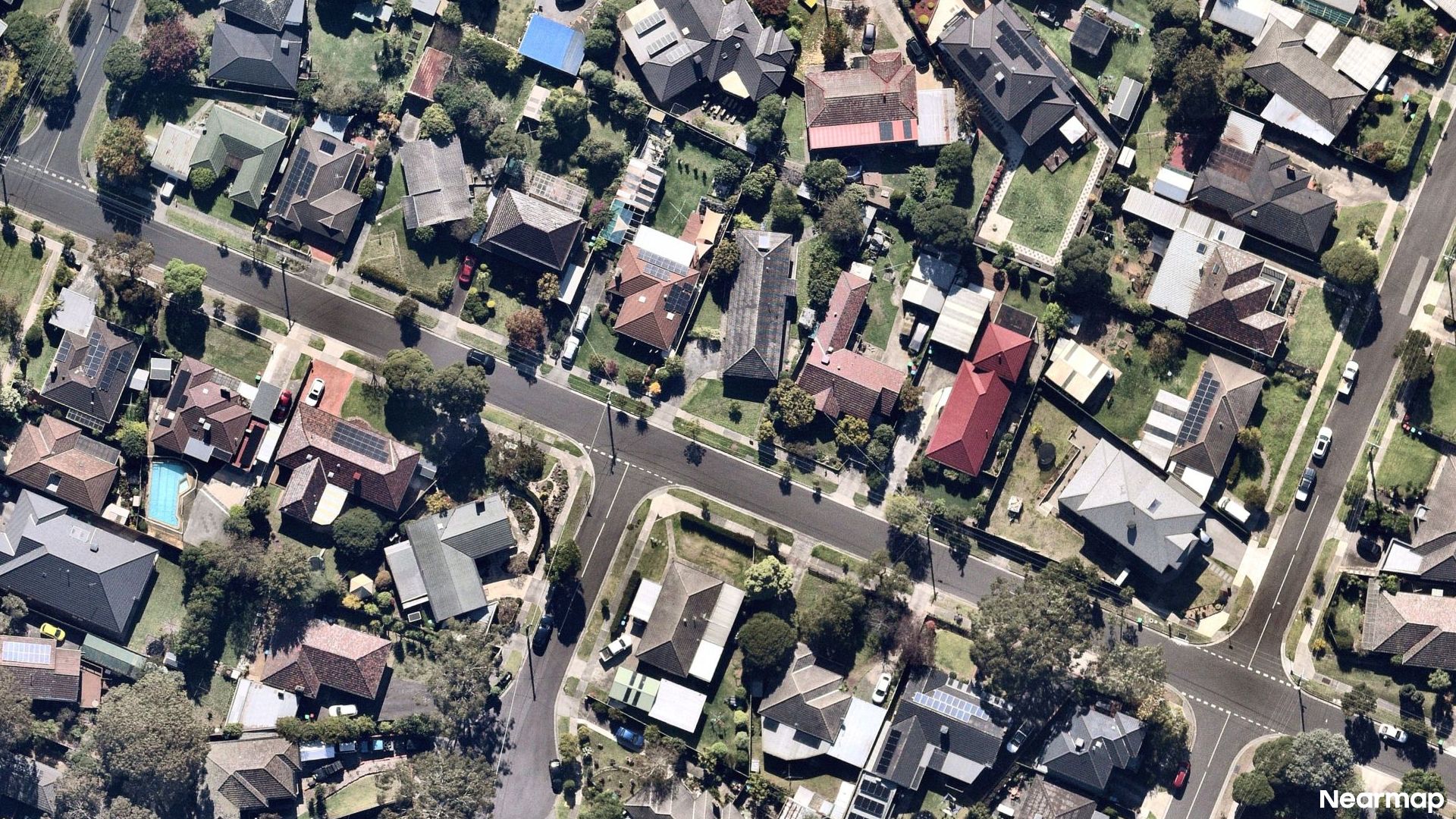Vertical aerial view