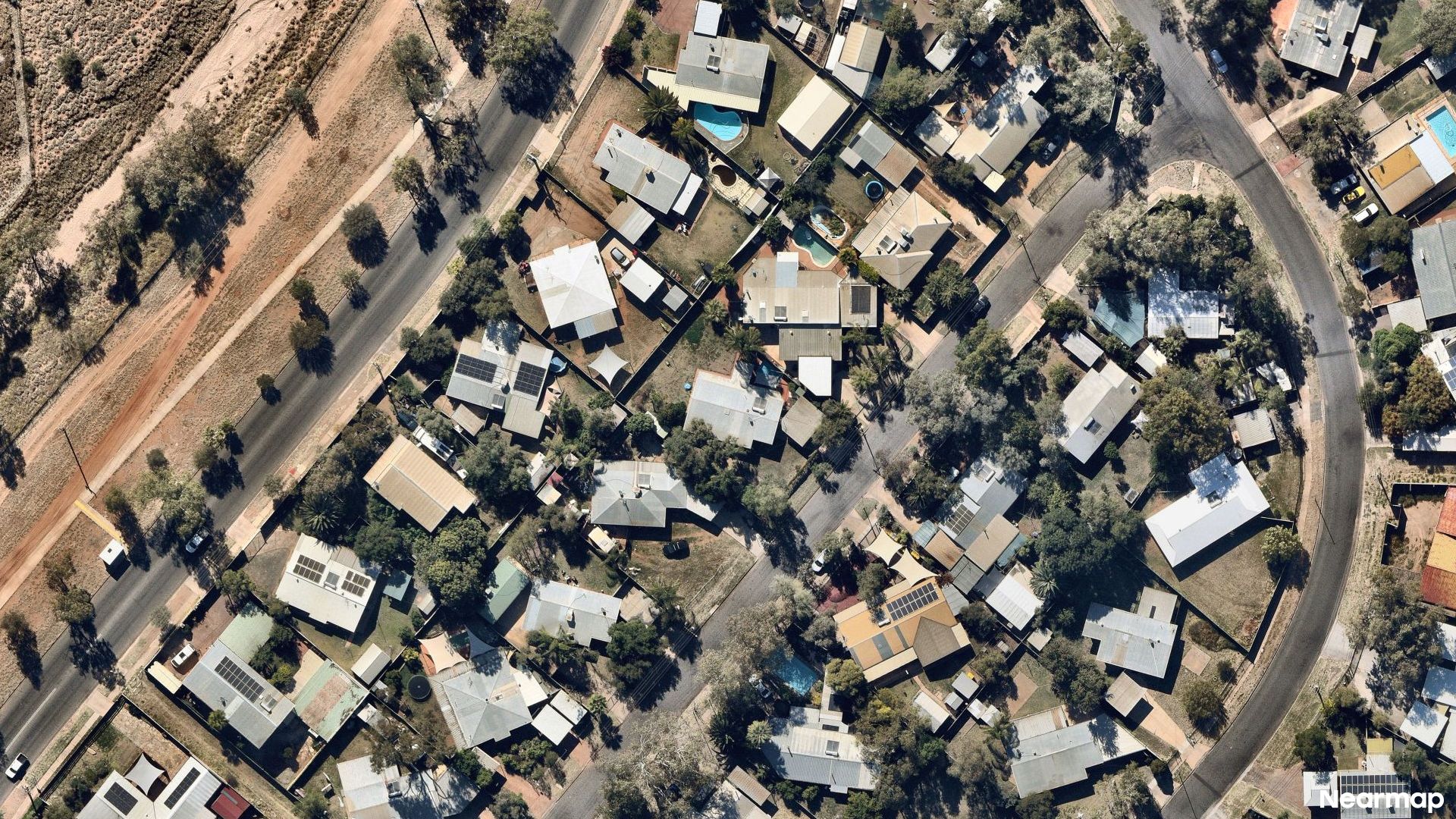 Vertical aerial view