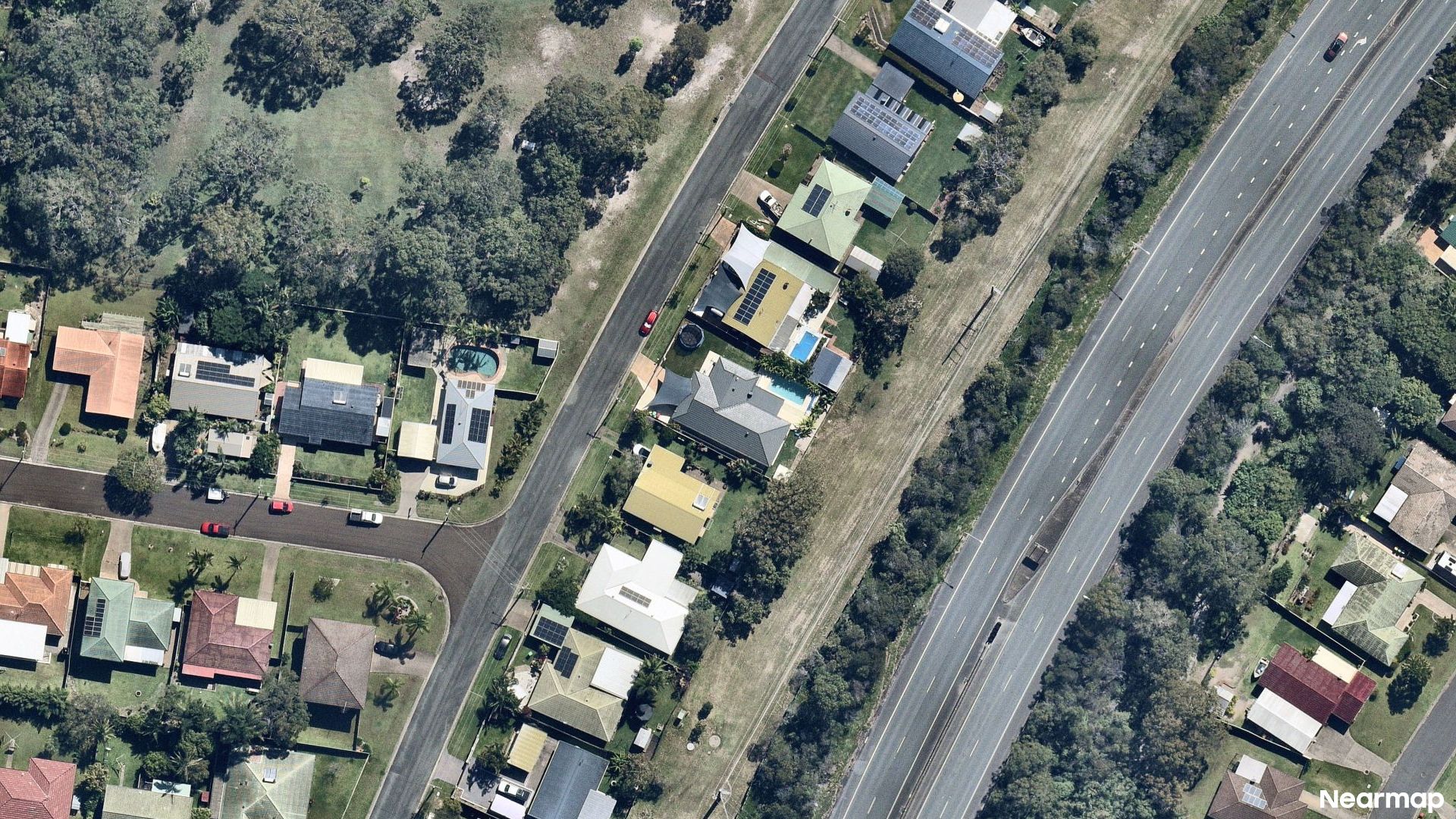 Vertical aerial view