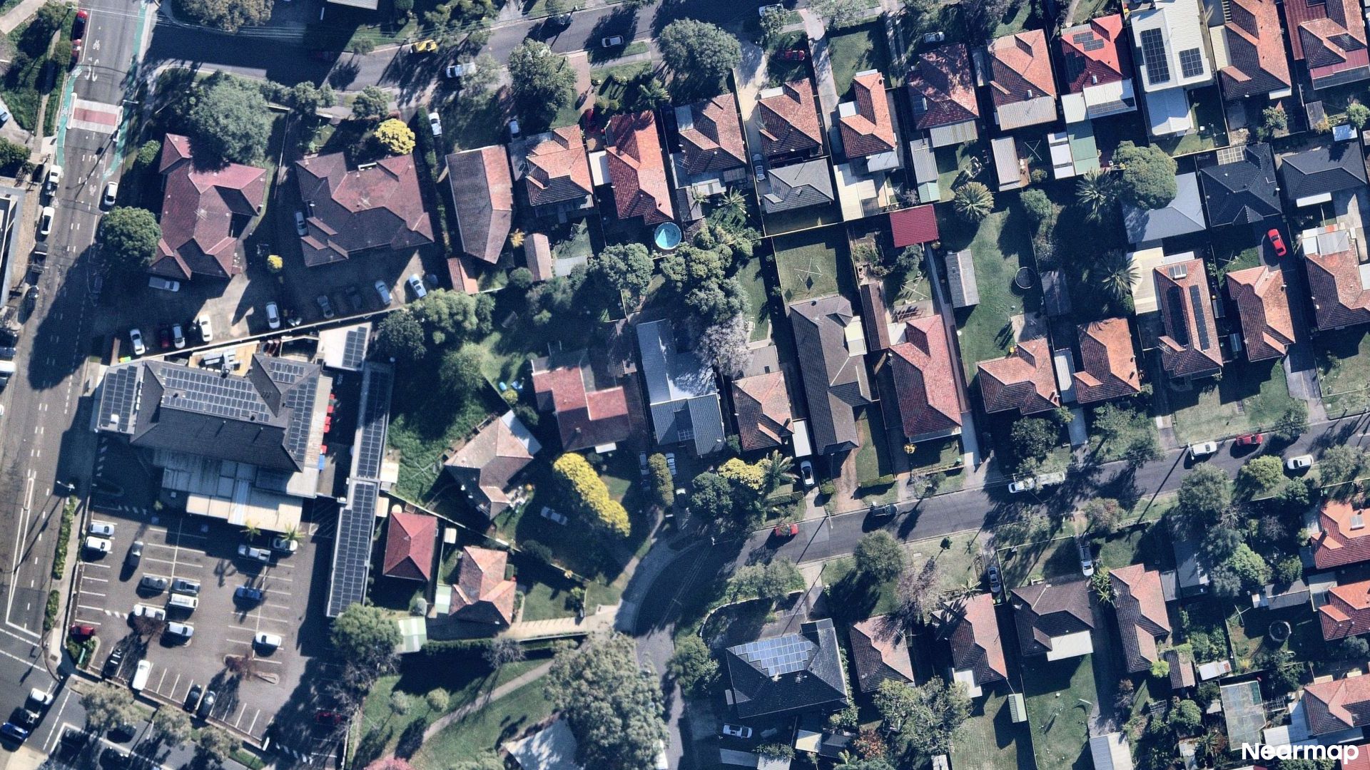 Vertical aerial view