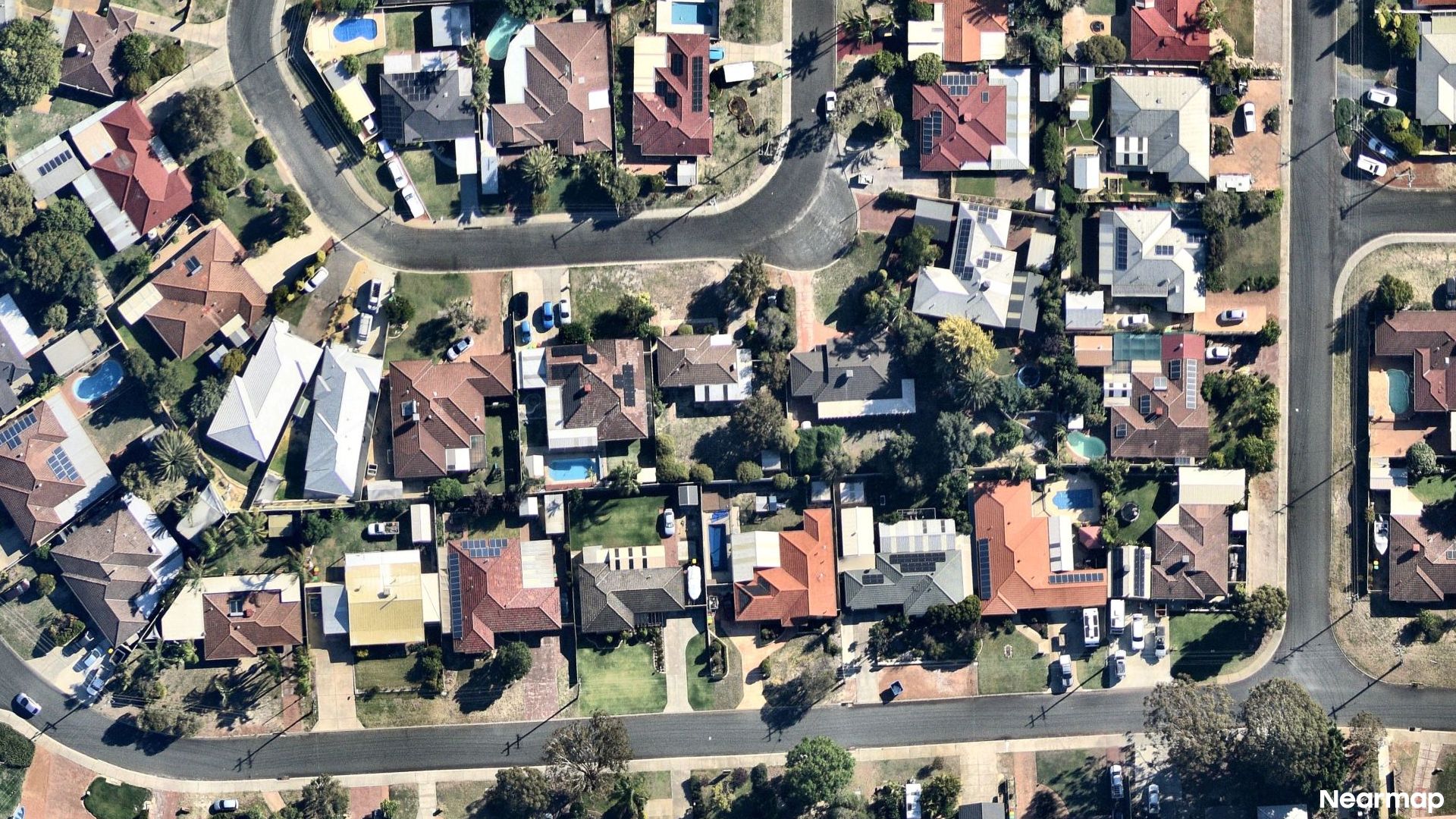 Vertical aerial view