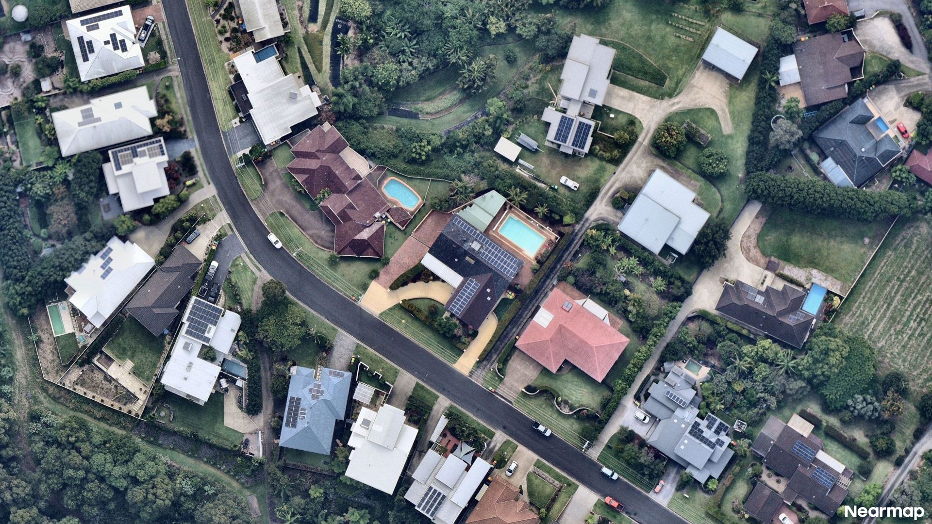 Vertical aerial view