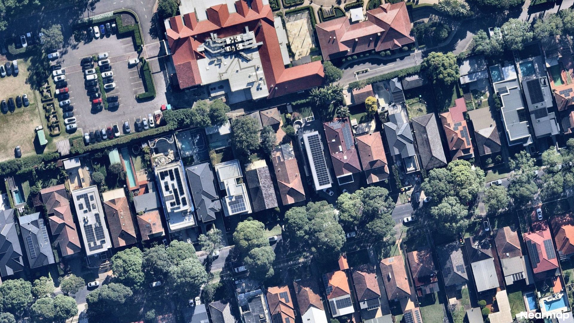 Vertical aerial view
